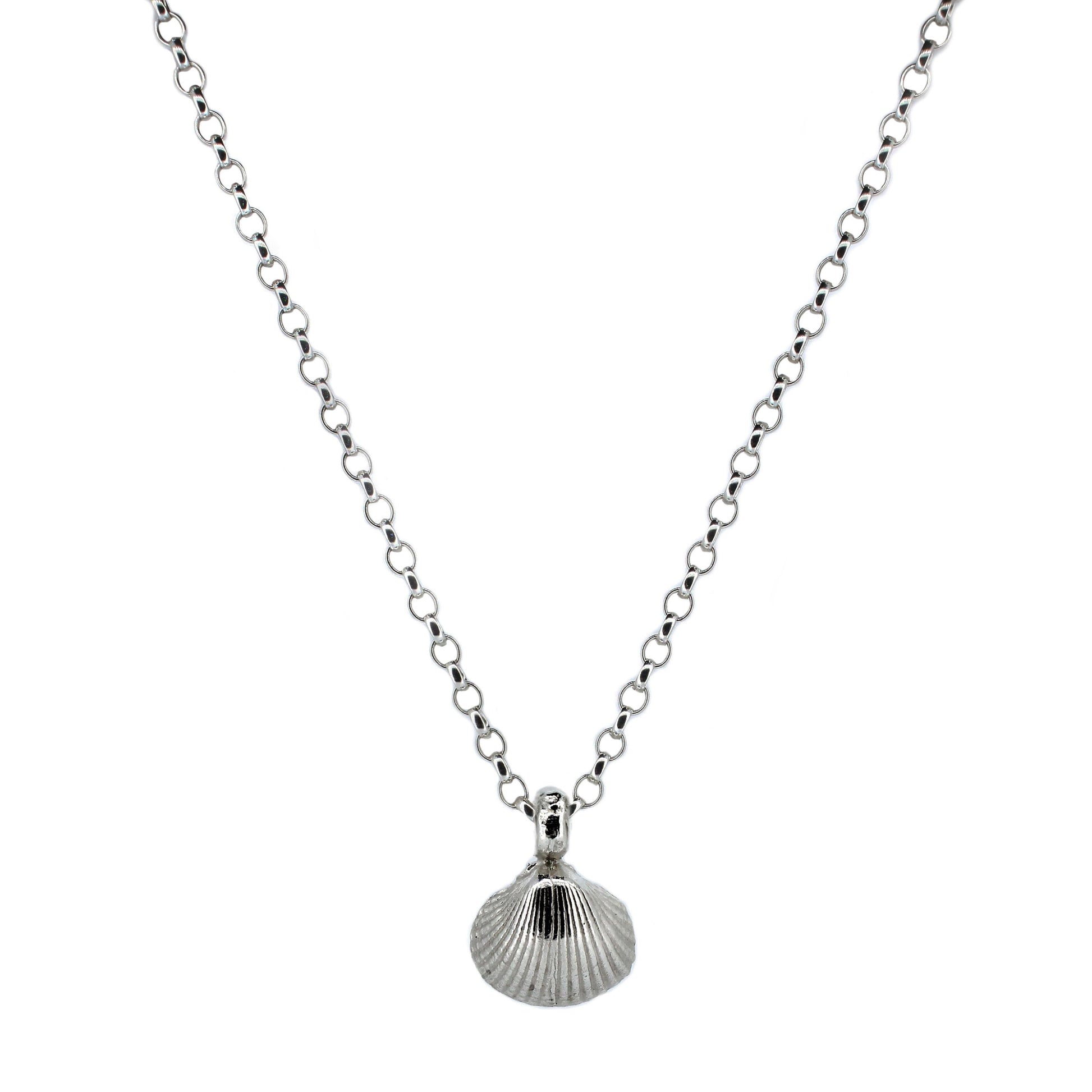 Lucky Charm Shell Necklace in Sterling Silver