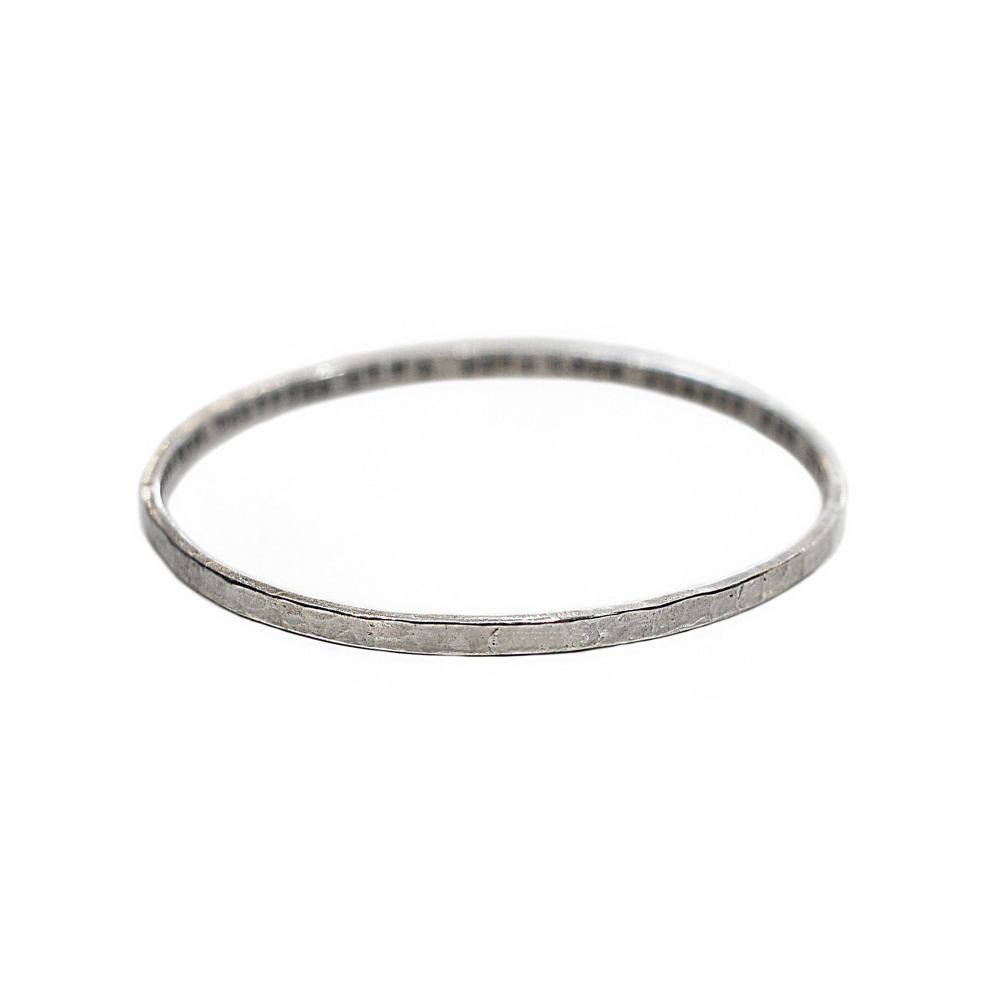 Textured Sterling Silver Full Bangle