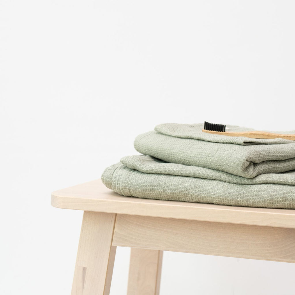 Luxurious Waffle Linen Towel Set – Hypoallergenic & Quick-Dry by Linen Tales at www.brixbailey.com