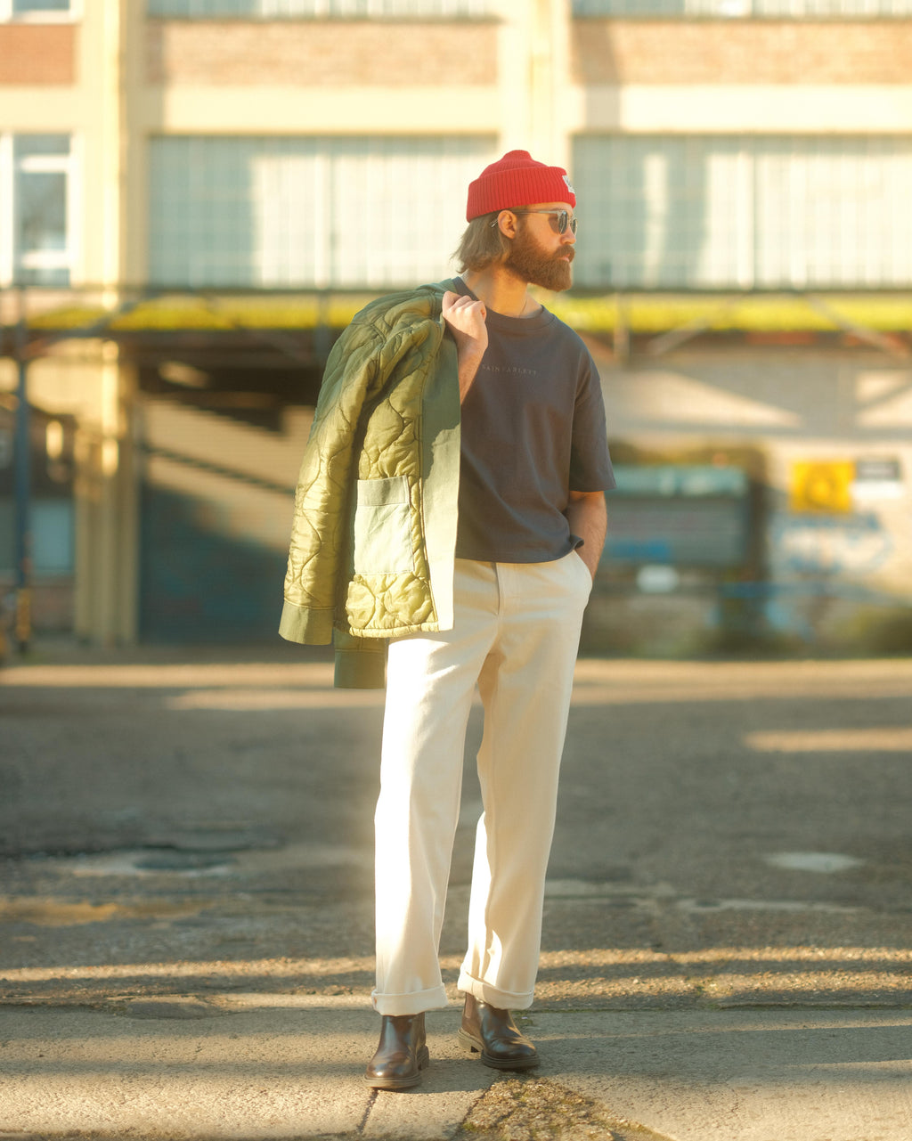 Cherry Merino Wool Watchcap