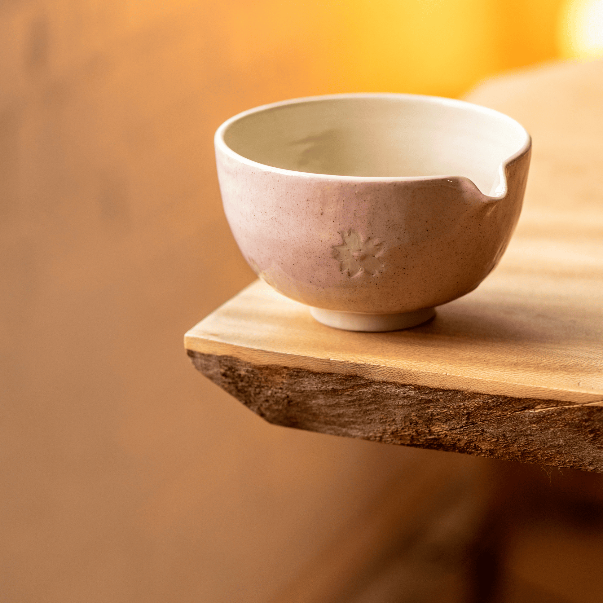 Cherry Blossom Matcha Bowl in Pastel Pink Limited Edition
