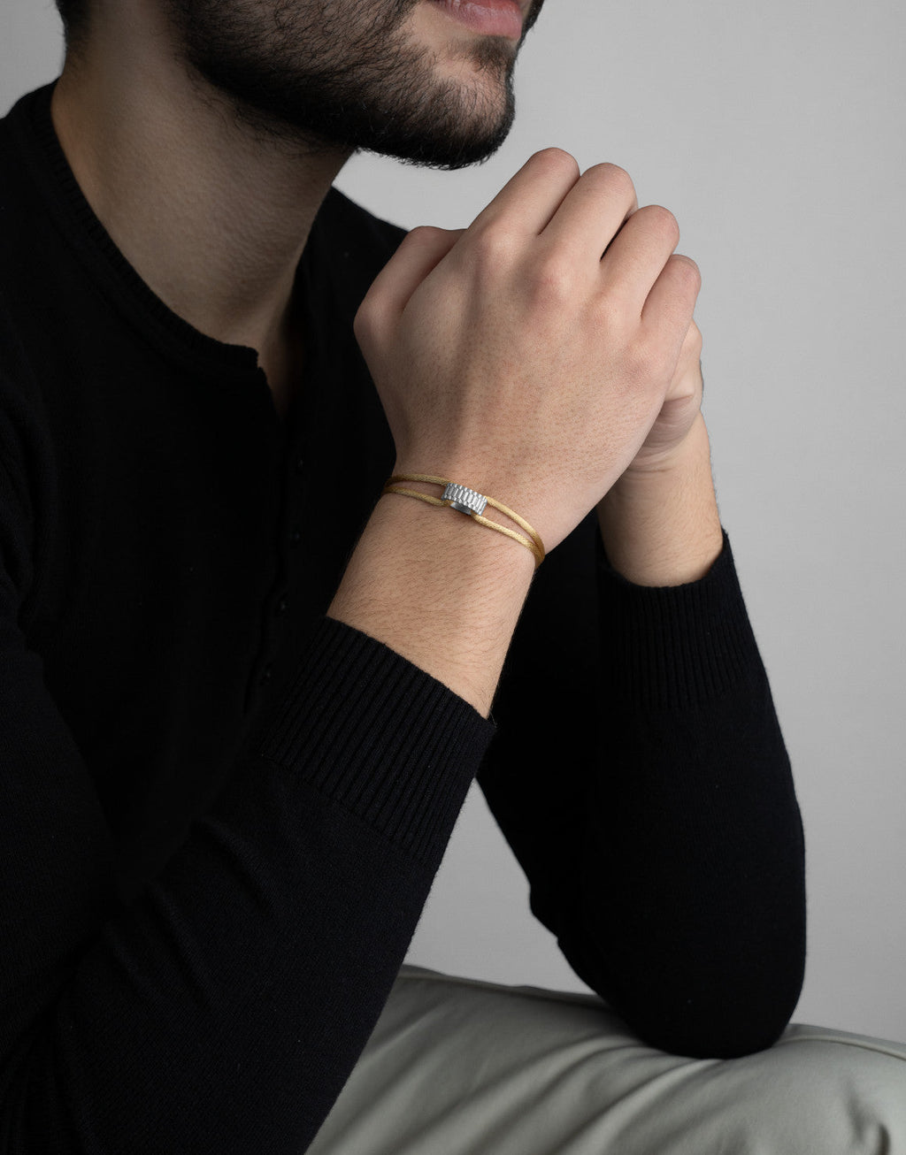 Regent Cord Bracelet in Sterling Silver