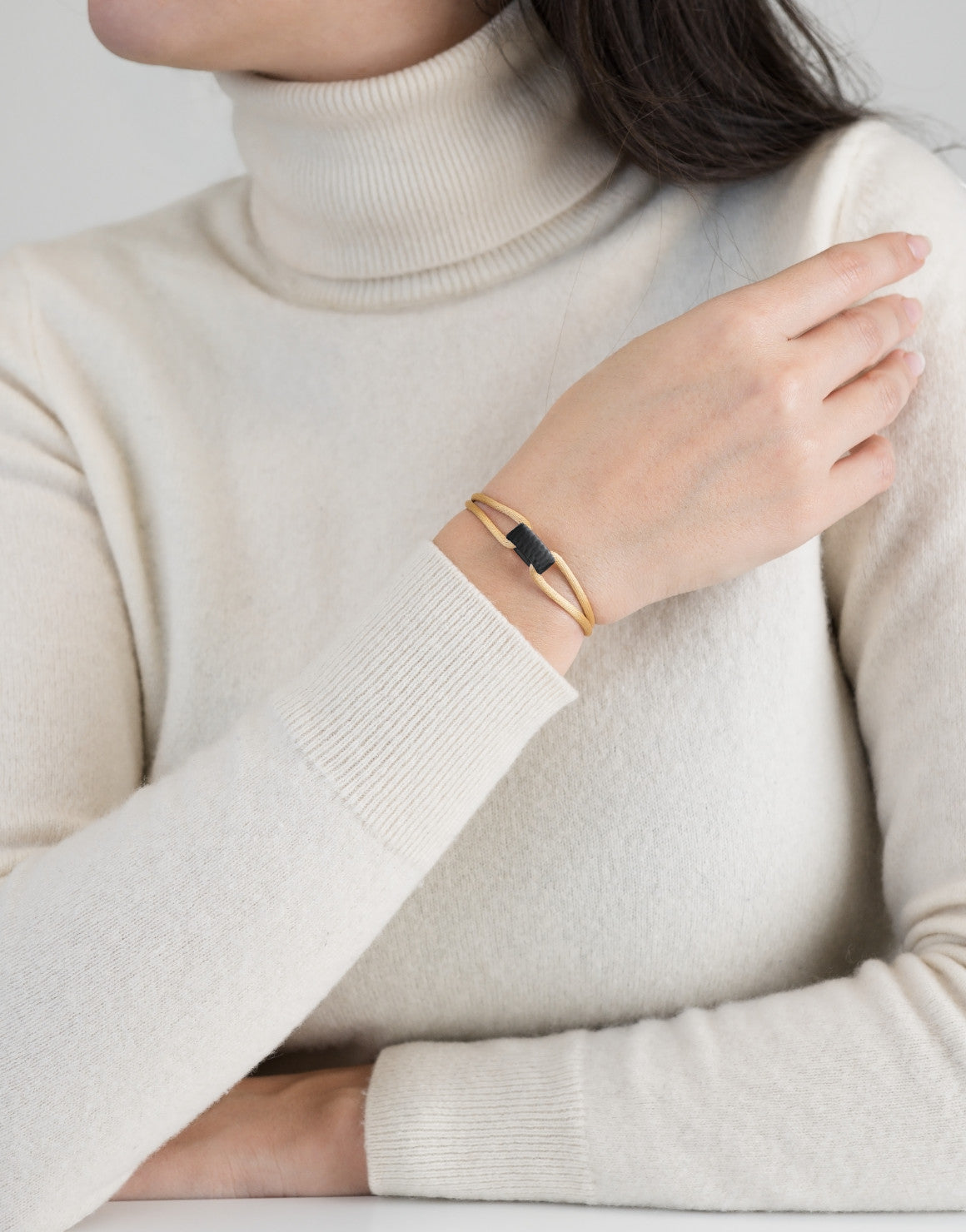 Carbon Regent Cord Bracelet