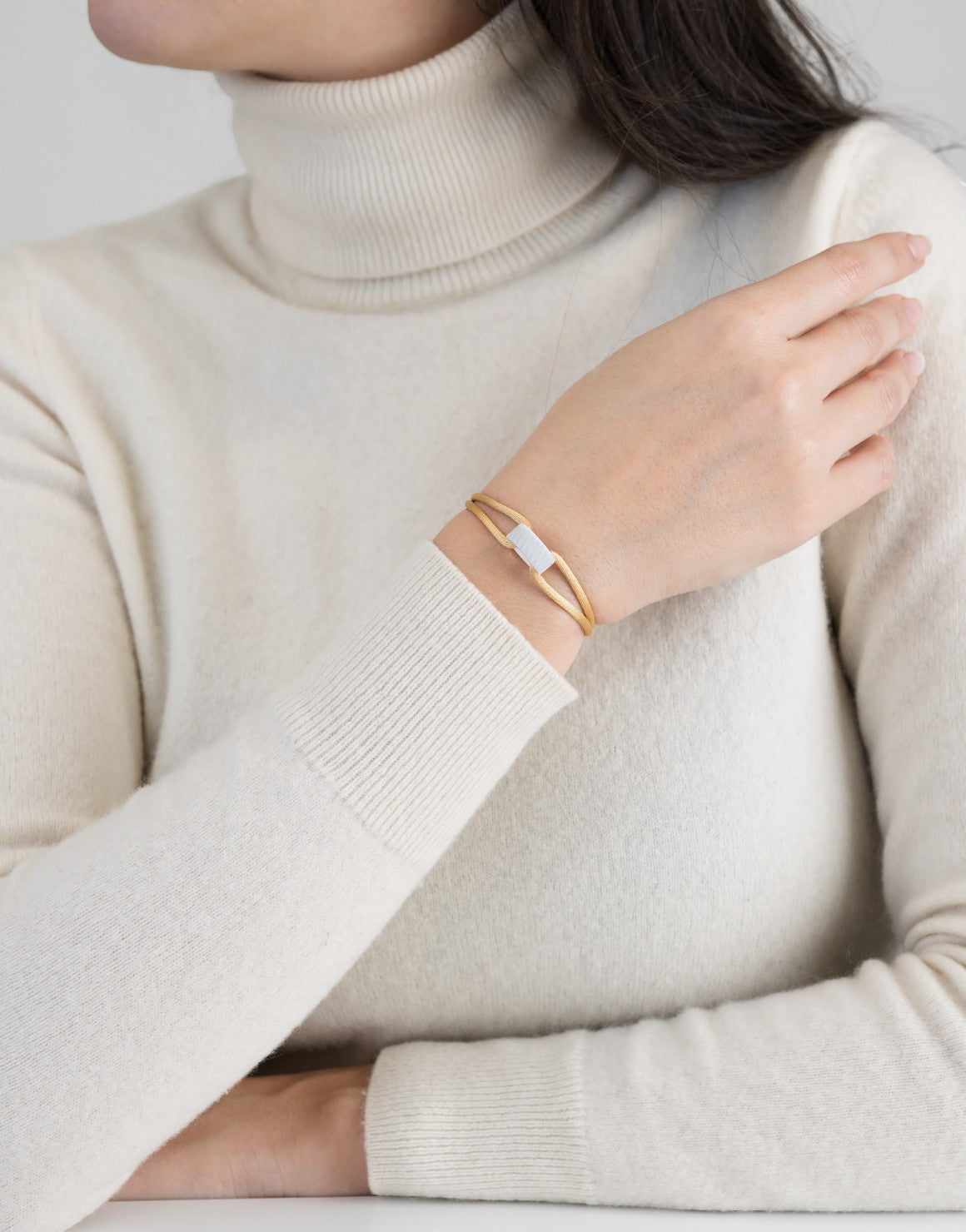 Cord Bracelet in Snow