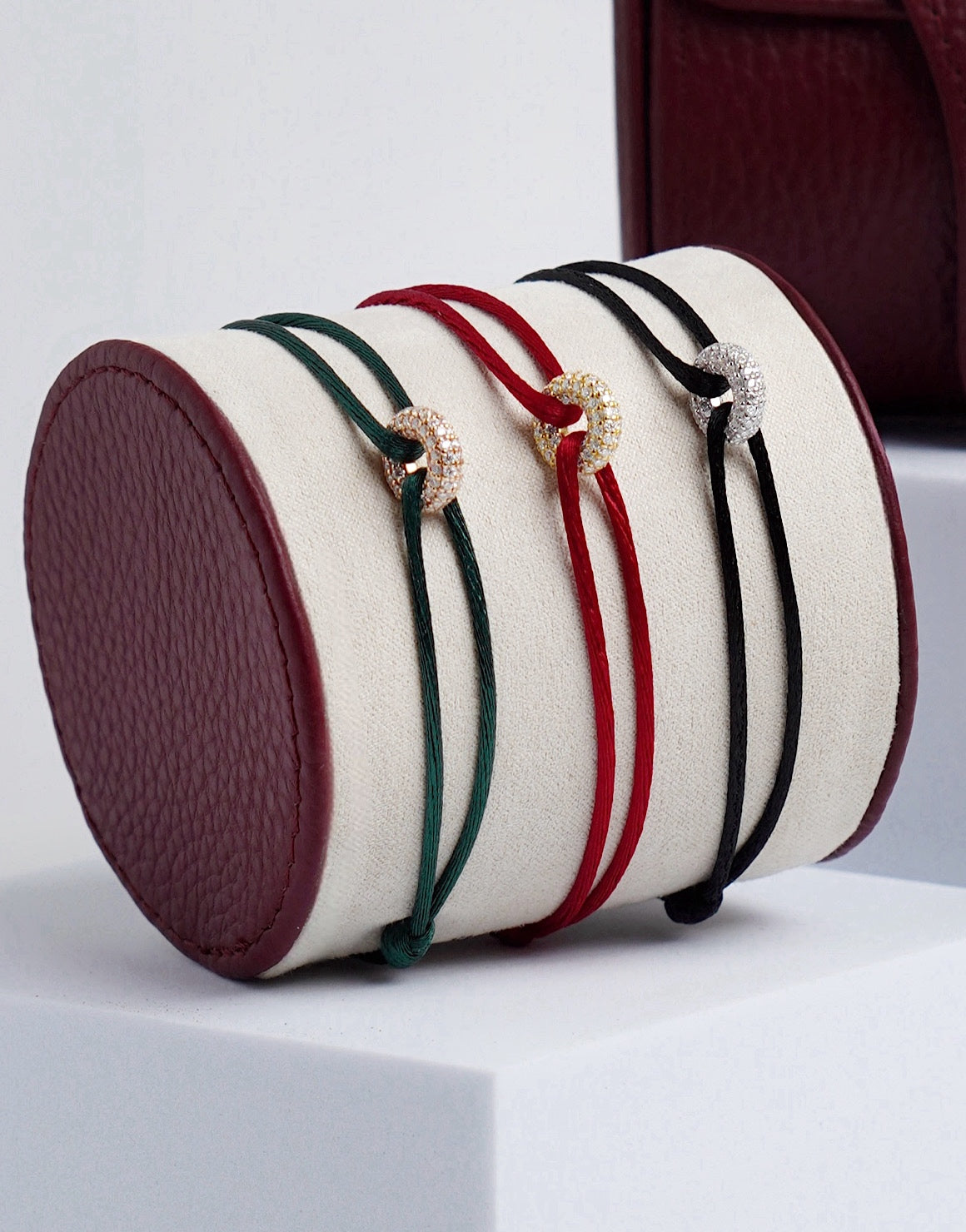 Mini Rose Soho Pave Cord Bracelet