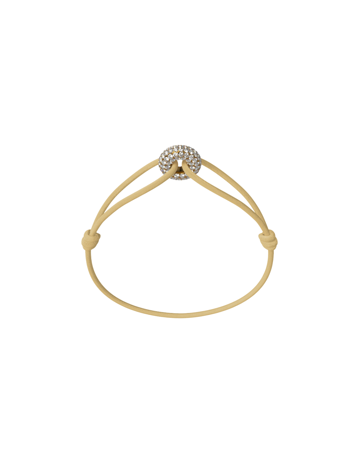 Mini Golden Soho Pave Cord Bracelet