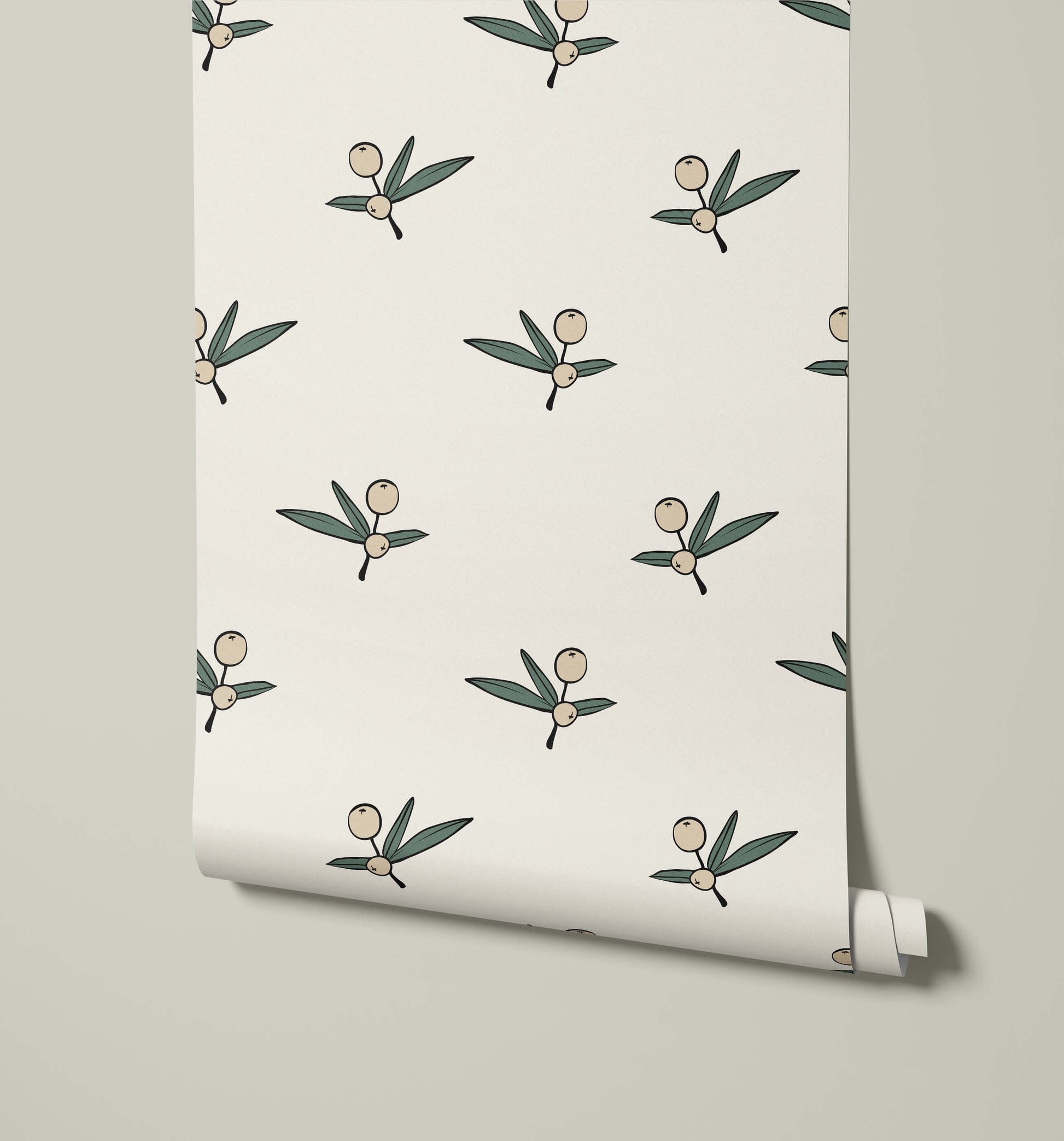 Santorini Greek Inspired Wallpaper