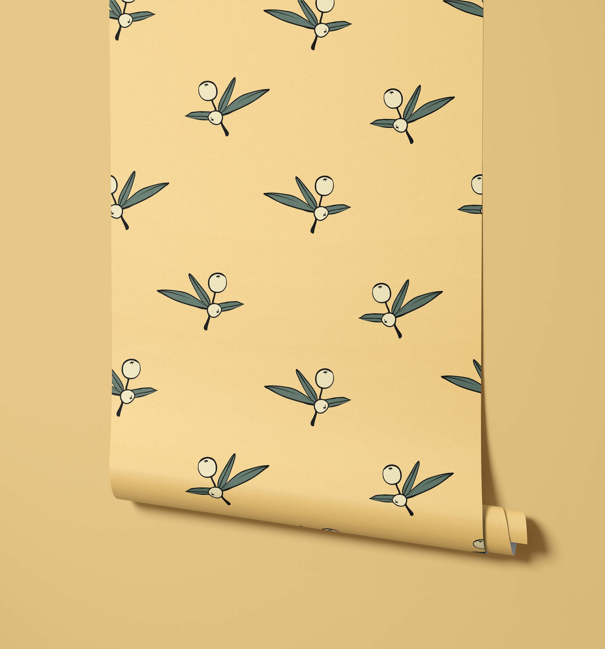 Santorini Greek Inspired Wallpaper