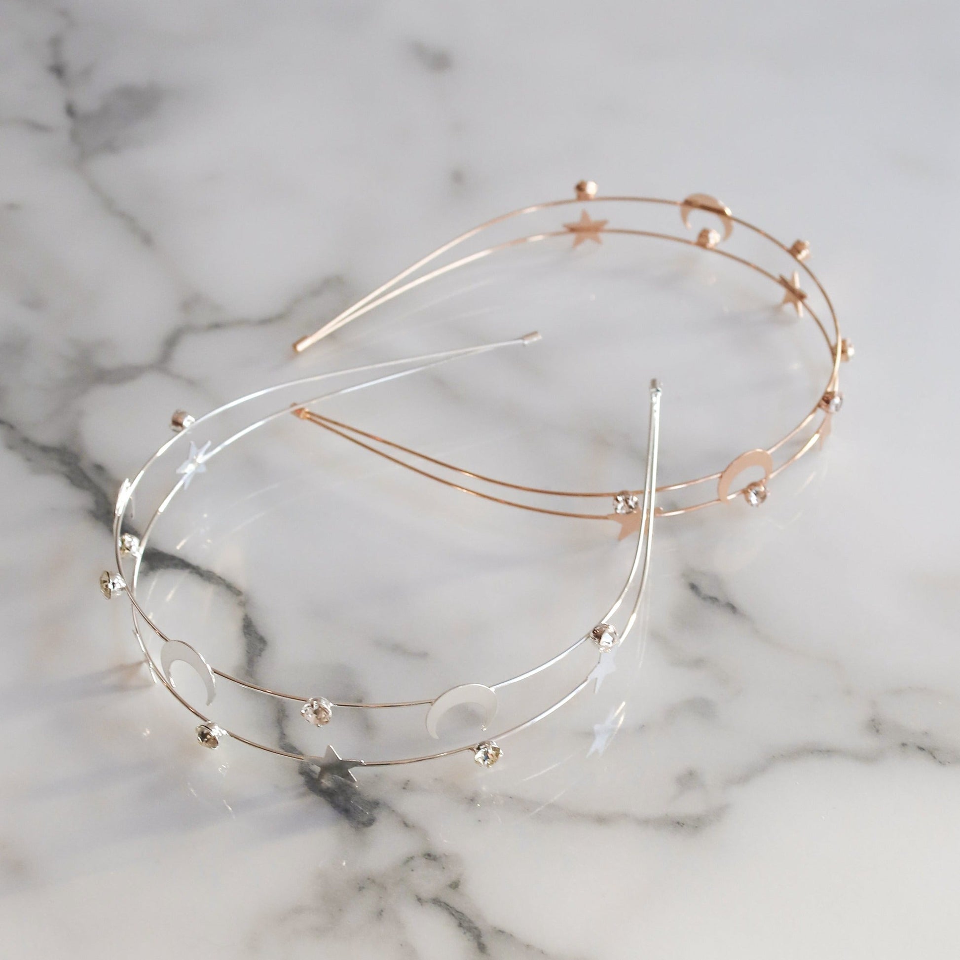 Sasha Moon and Star Headband Silver