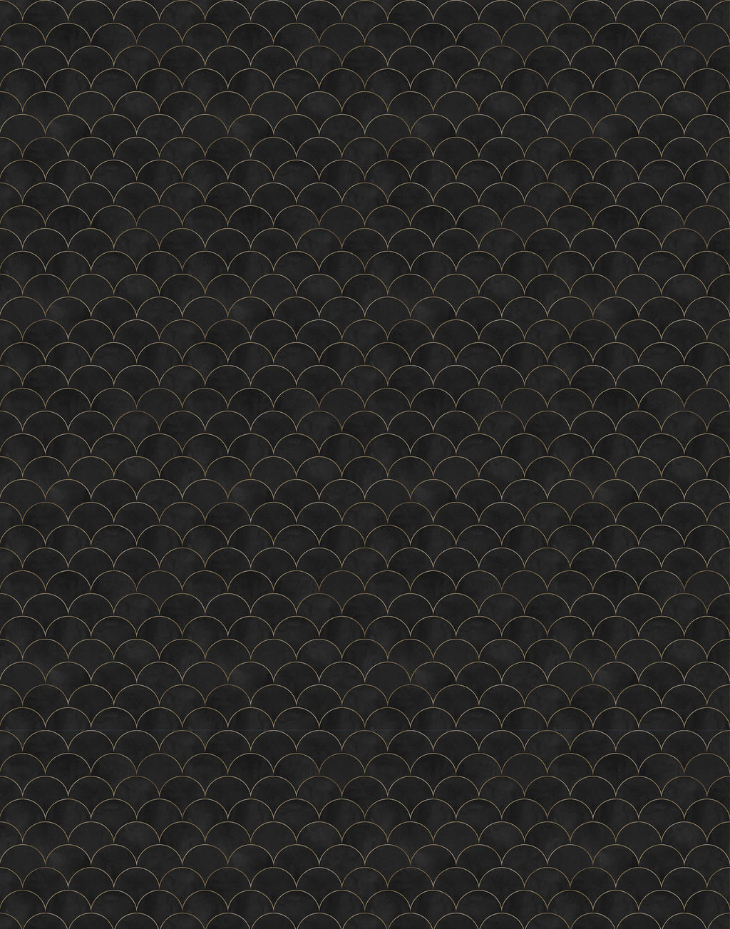 Scallop Art Deco Wallpaper