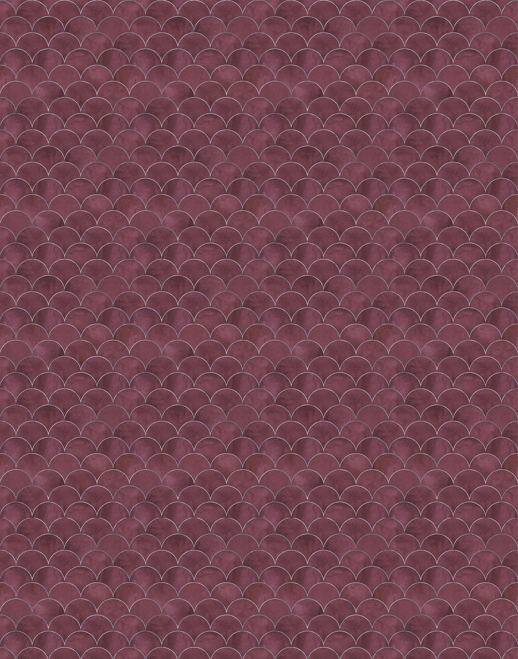 Scallop Art Deco Wallpaper