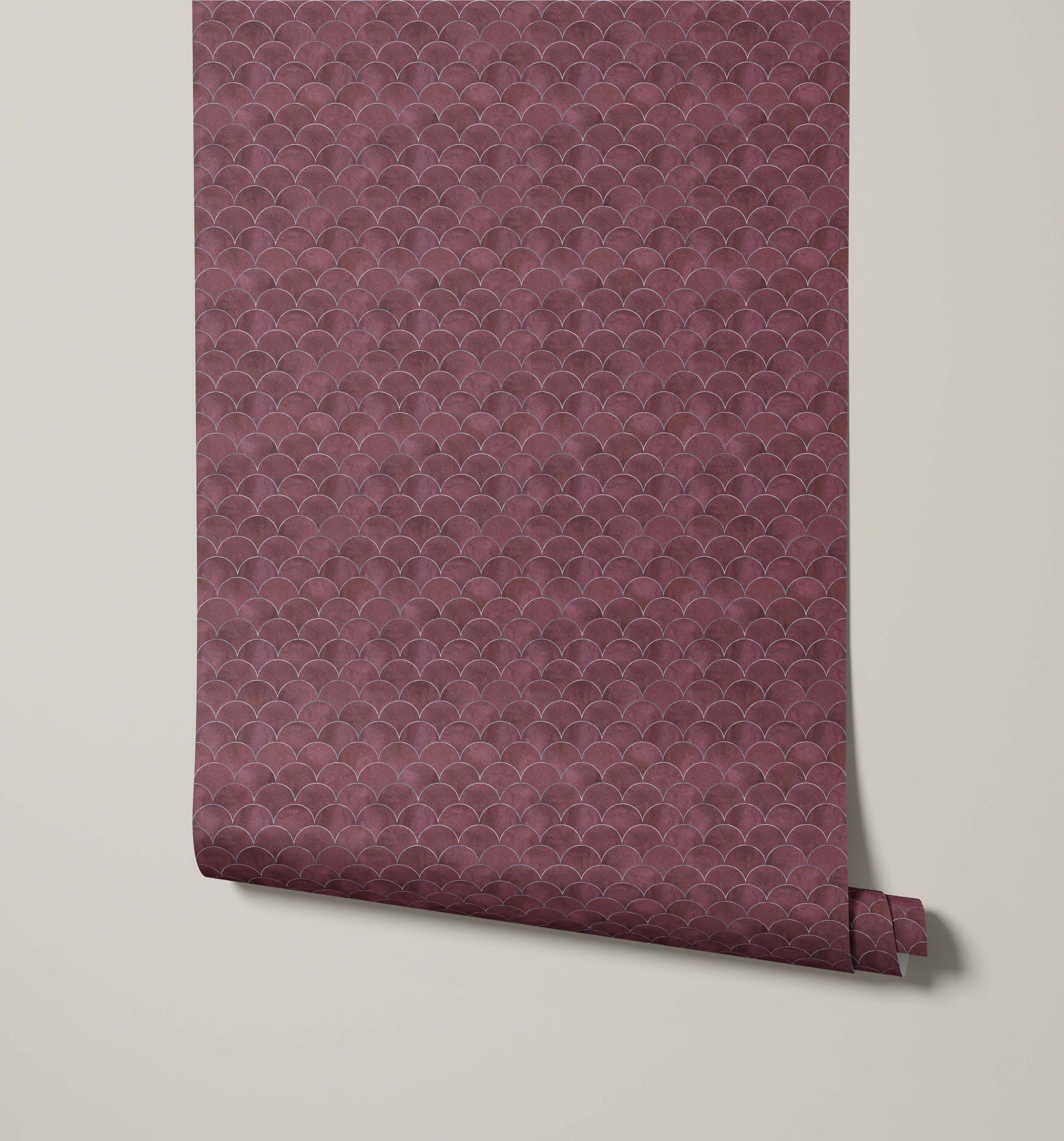 Scallop Art Deco Wallpaper