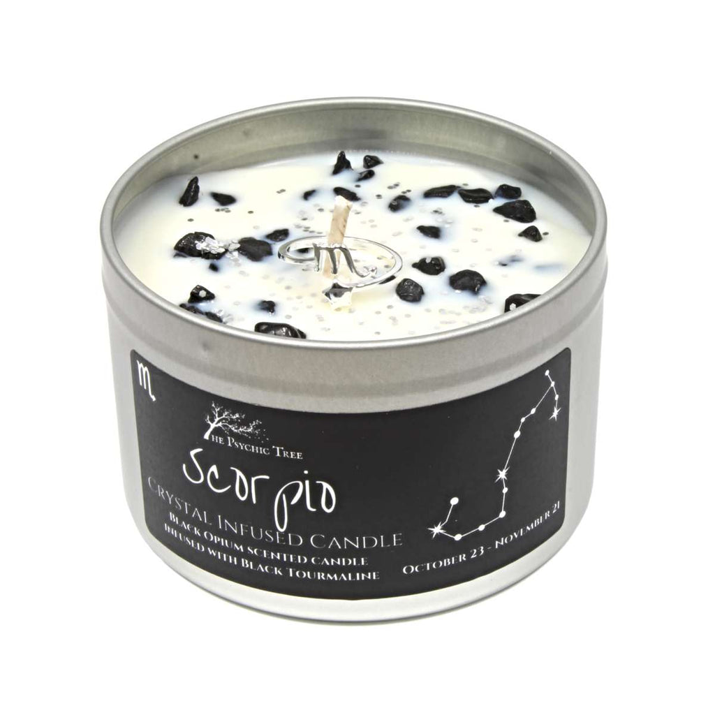 Scorpio Crystal and Jewellery Scented Zodiac Candle