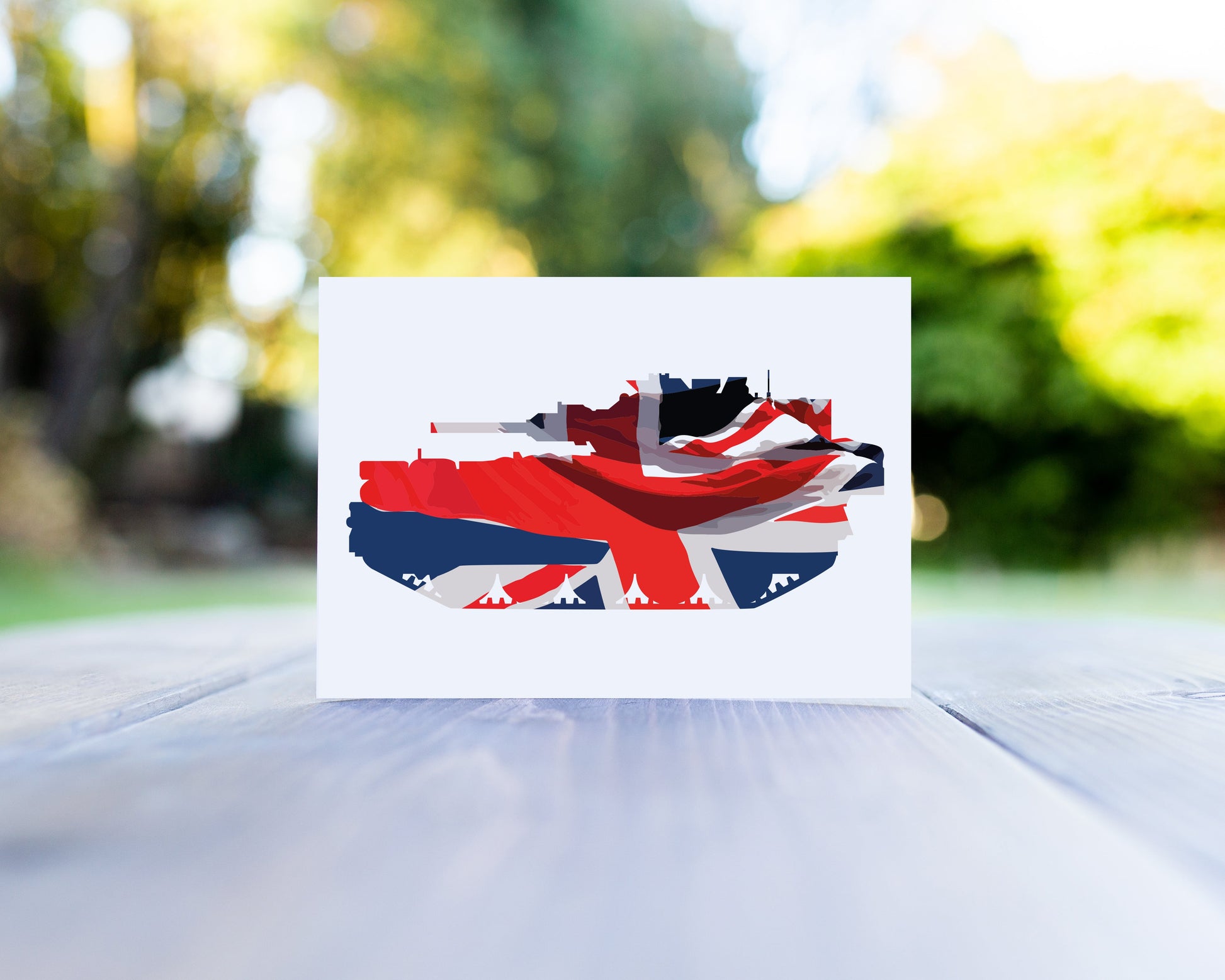Scorpion Union Flag Greeting Card A6 Notecard