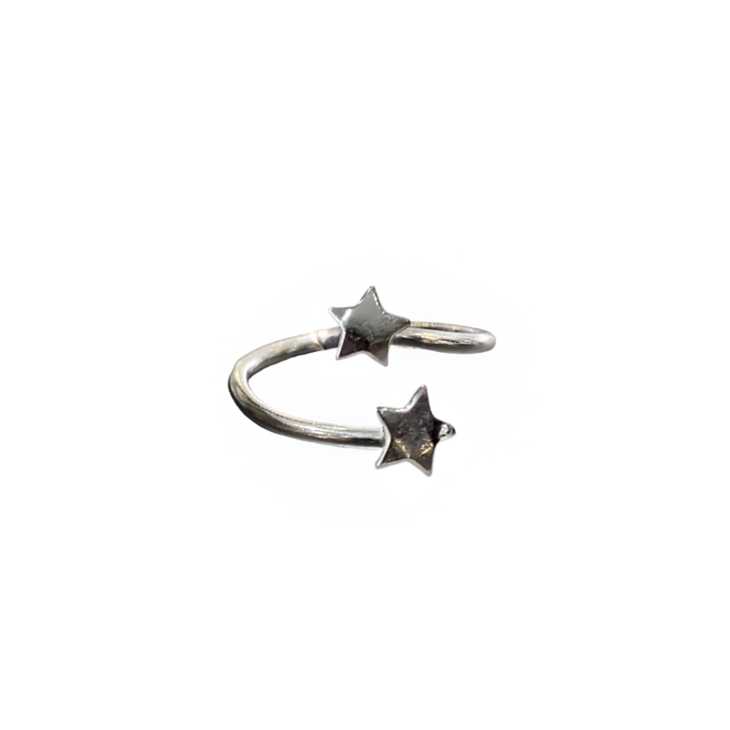 Mini Star Wrap Ring in Sterling Silver