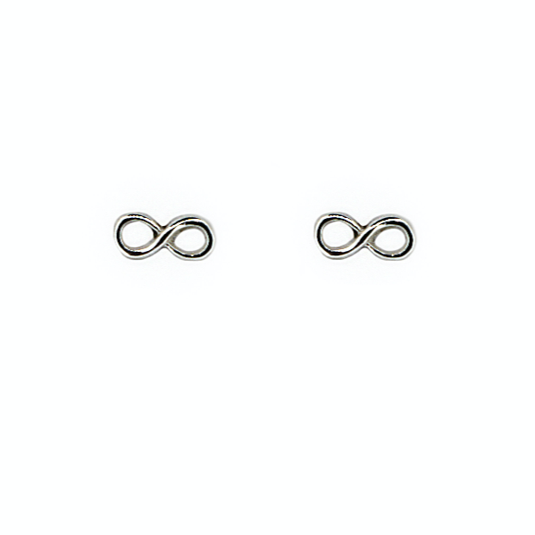 Sterling Silver Infinity Studs