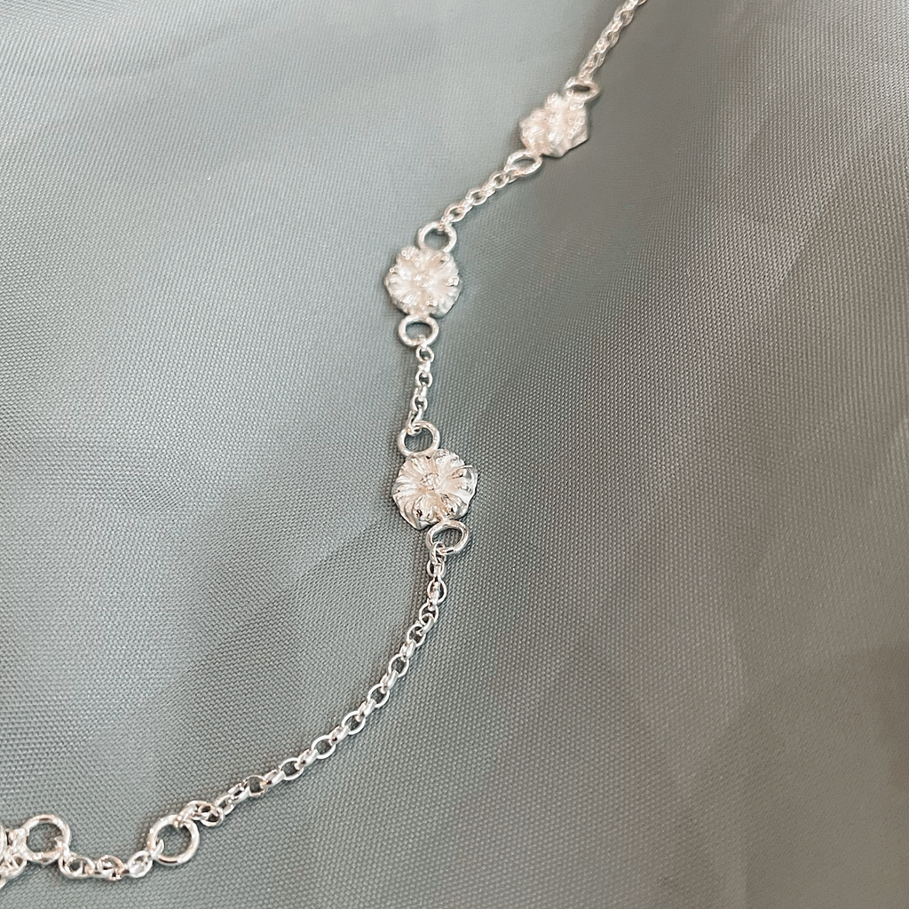 Recycled Silver Daisy Chain Bracelet