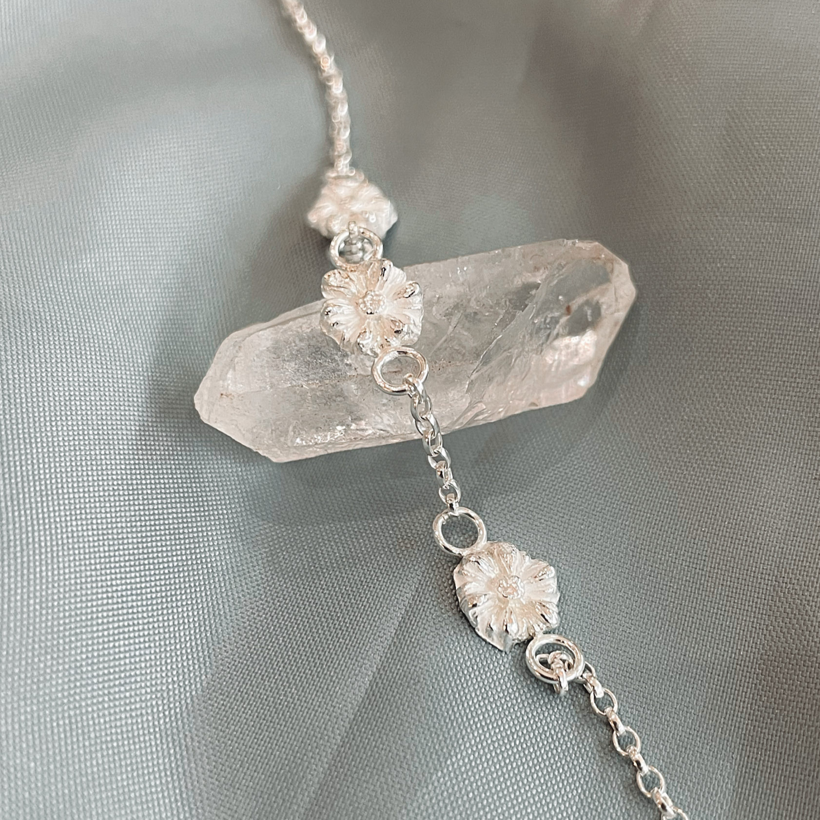Recycled Silver Daisy Chain Bracelet