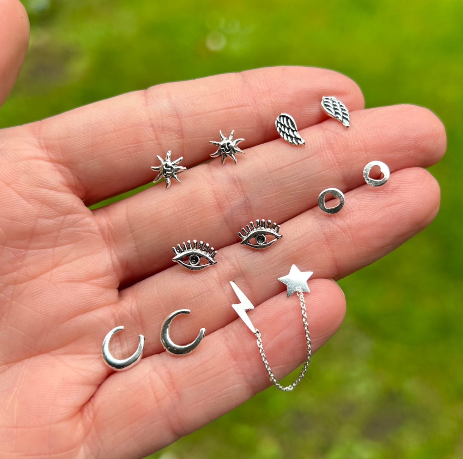 Sterling Silver Eye Studs