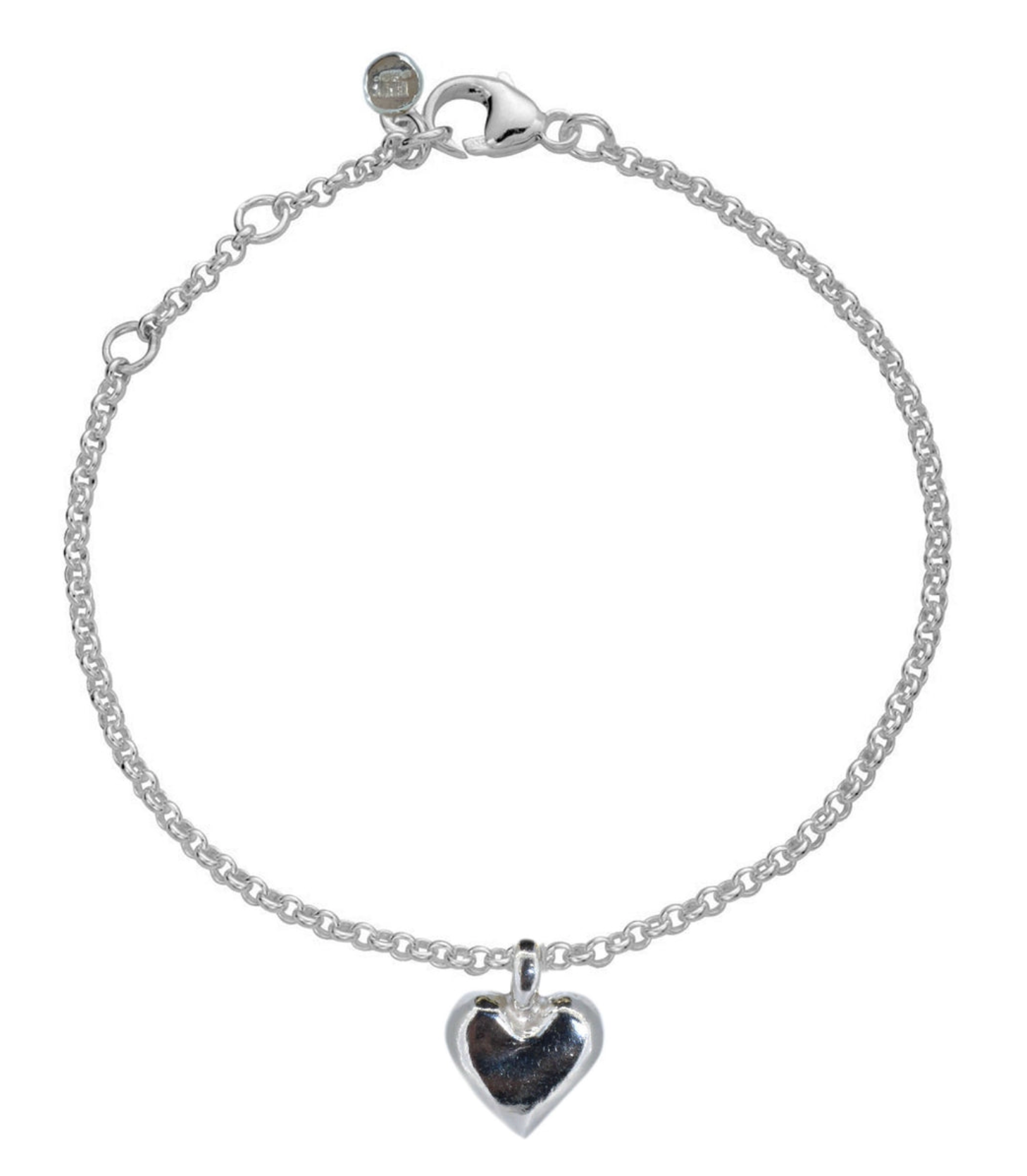 Sterling Silver Sweetheart Anklet