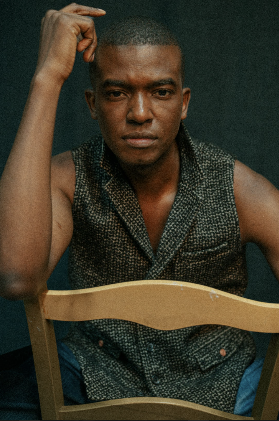 Black and White Bouclé Tweed Waistcoat