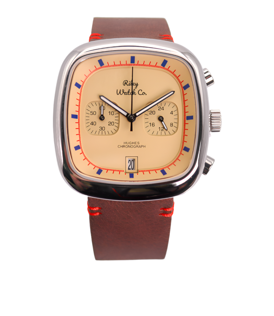 HH01 Watch display showing chronograph function activated