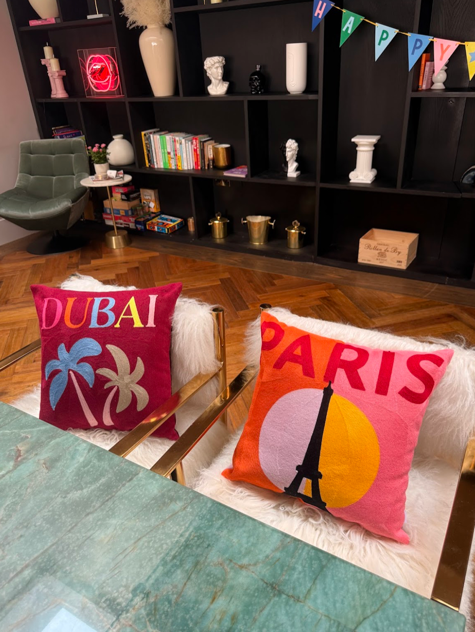 Dubai Needlepoint Cushion 45x45cm