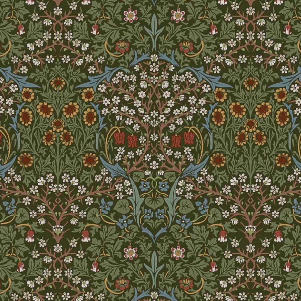 William morris Blackthorne cotton cushion, scatter cushions