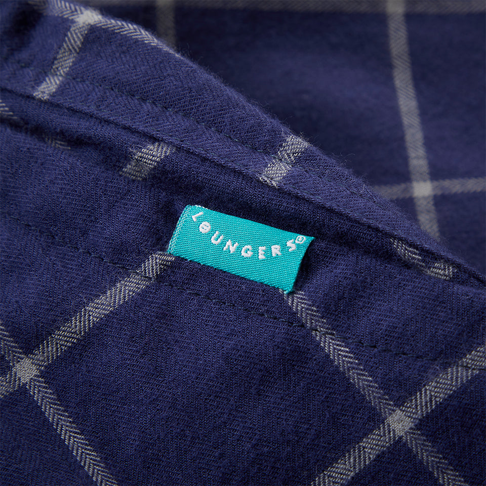 Men's Sea Otter Organic Cotton Trousers in Blue