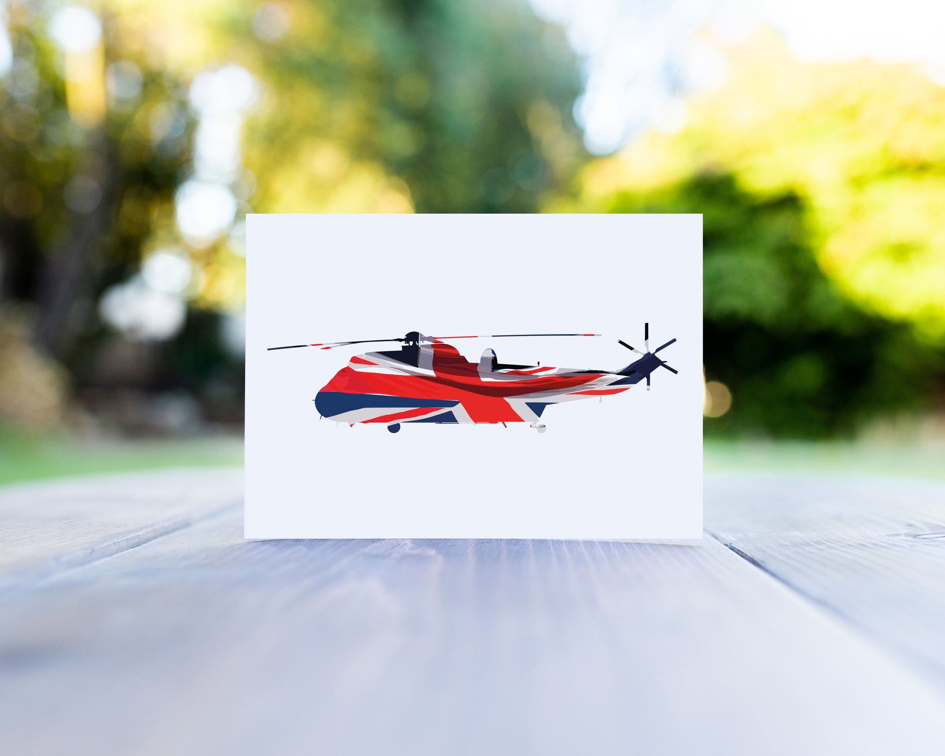 Sea King Union Flag Greeting Card