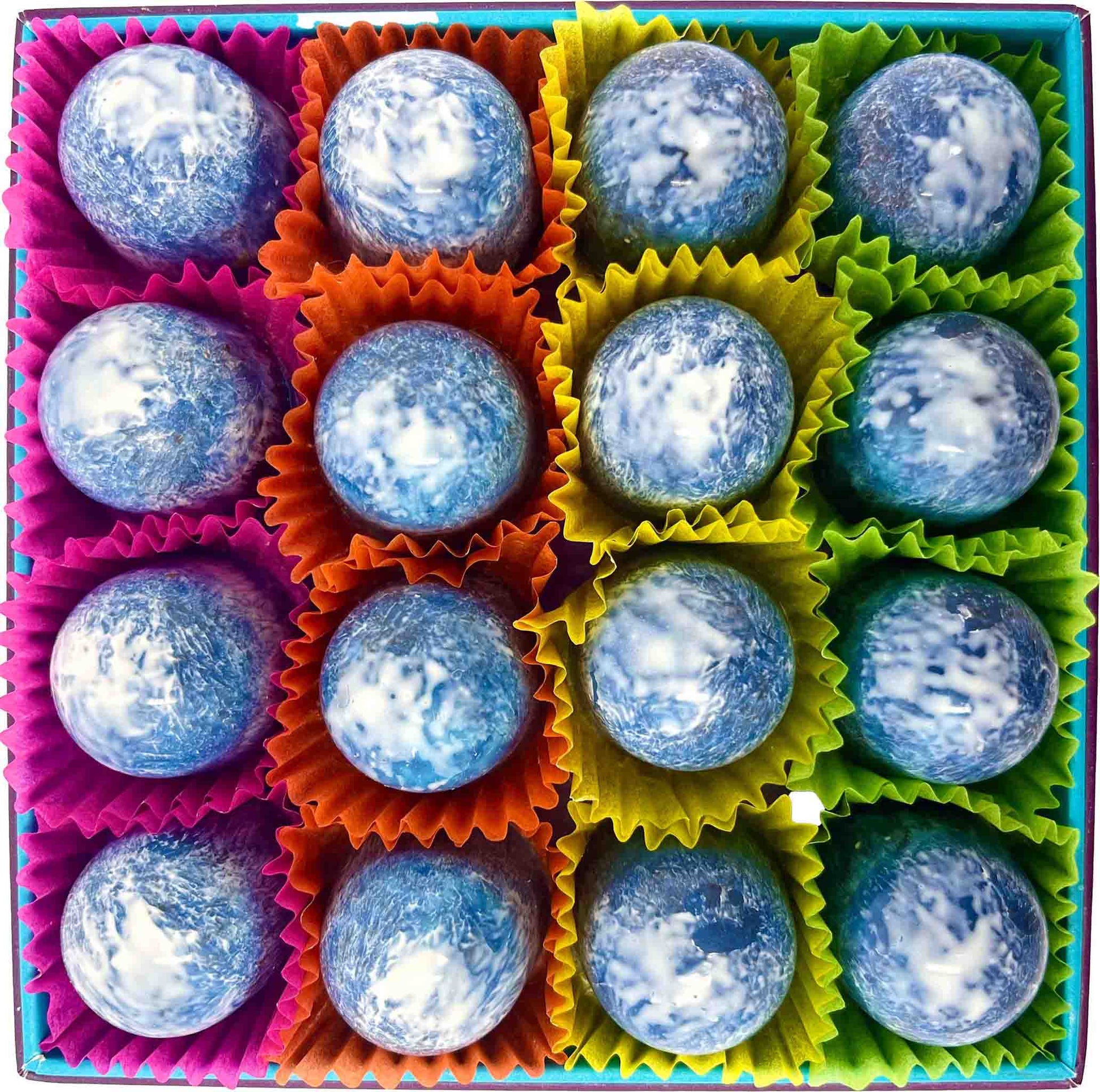 Handmade Sea Salt Caramels in 70 Percent Dark Chocolate