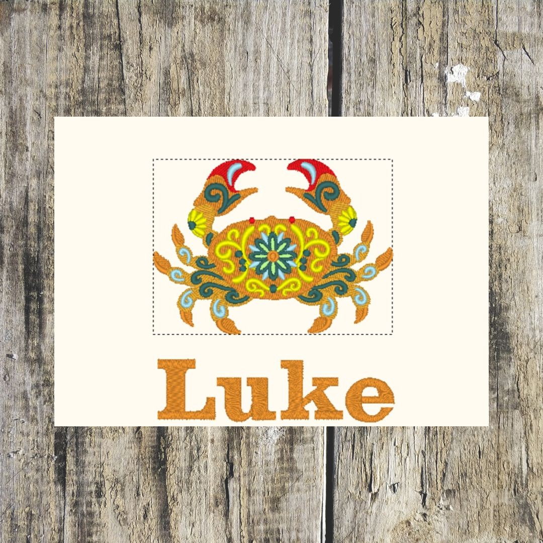 Funky Crab Personalised Towels