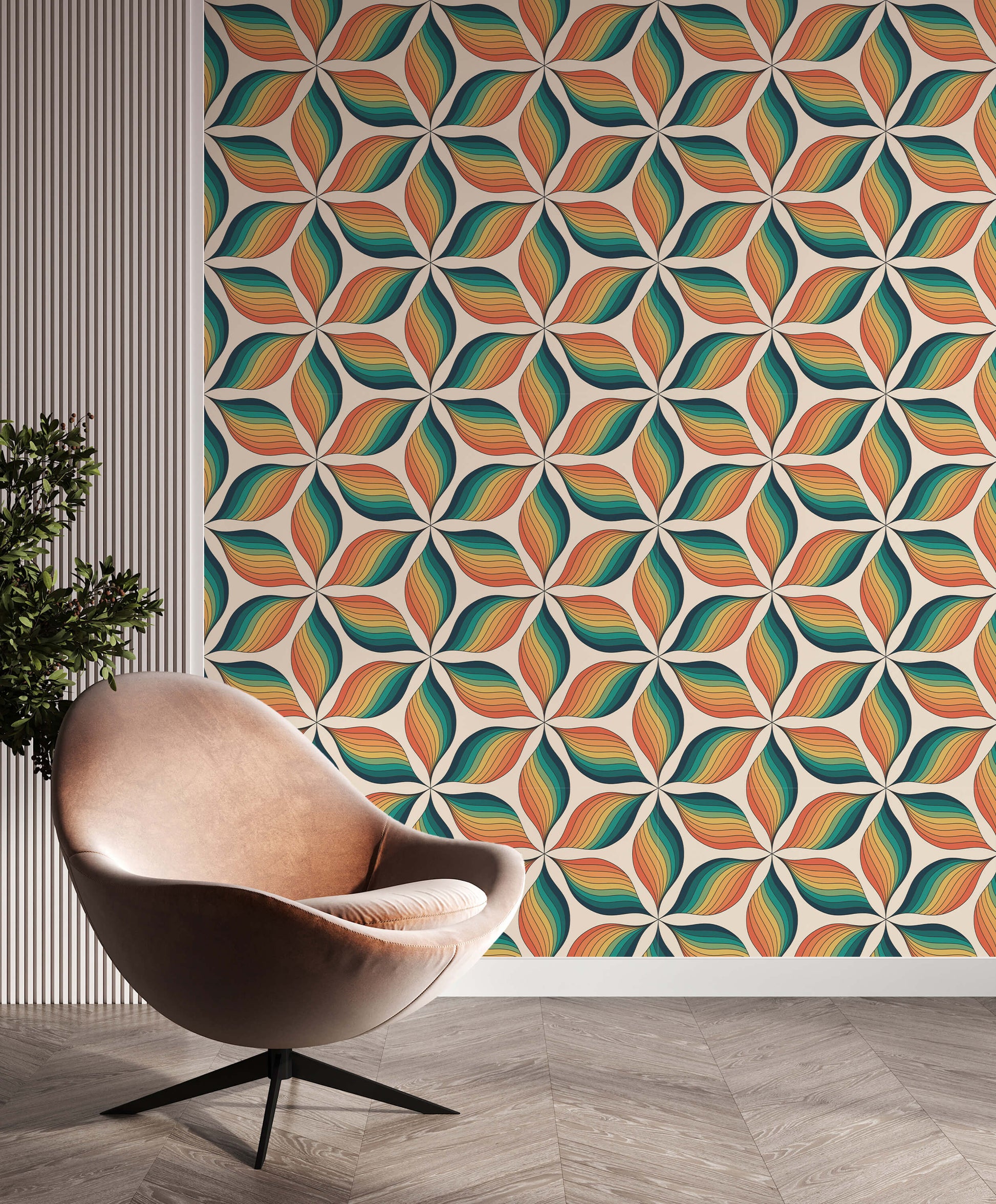 Selma Retro Geometric Pattern Cushion Cover