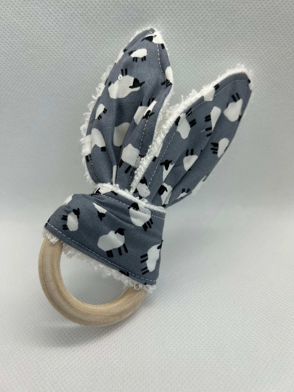 Sheep Baby Rattle with Crinkle and Towelling