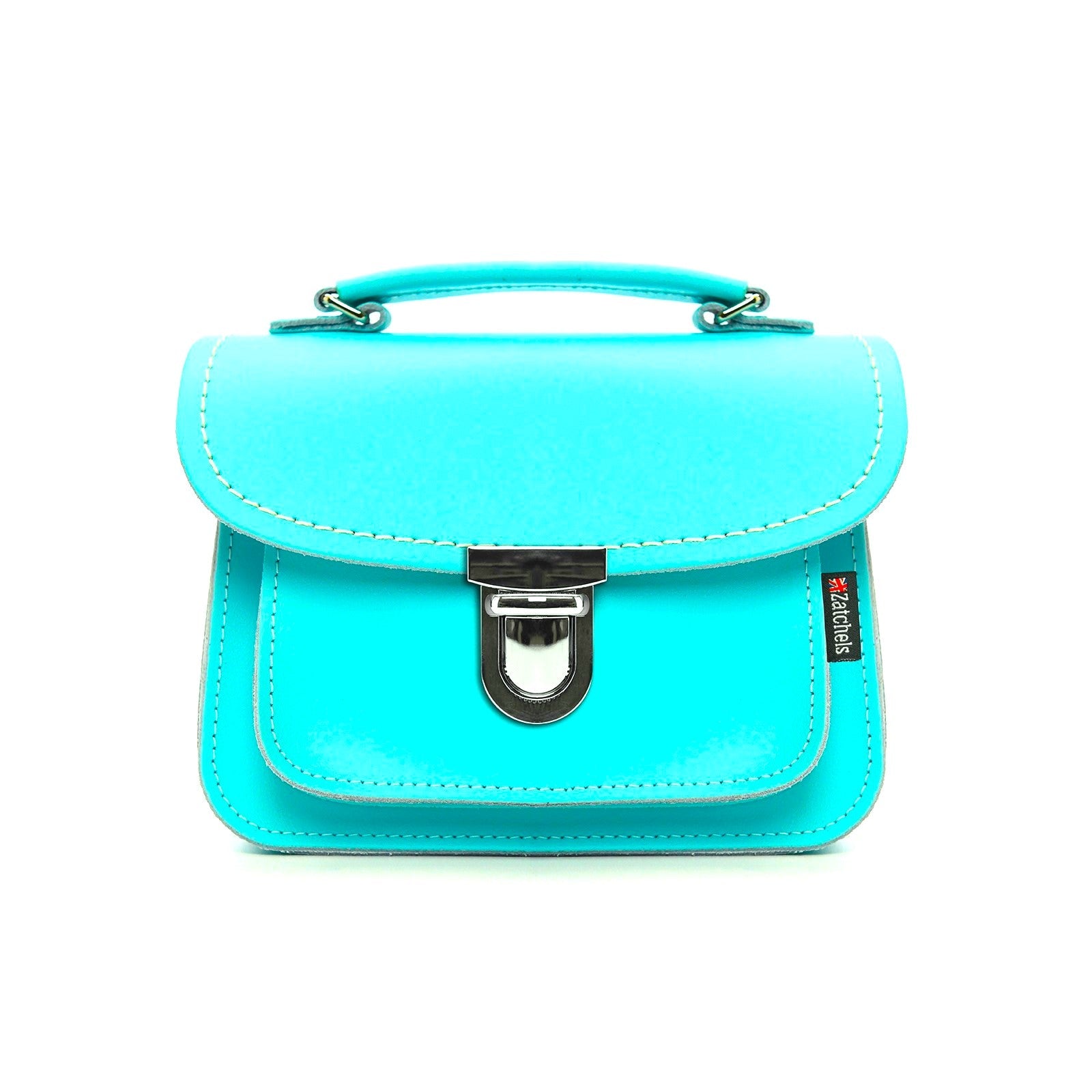 Luna Handmade Leather Bag in Shell Blue
