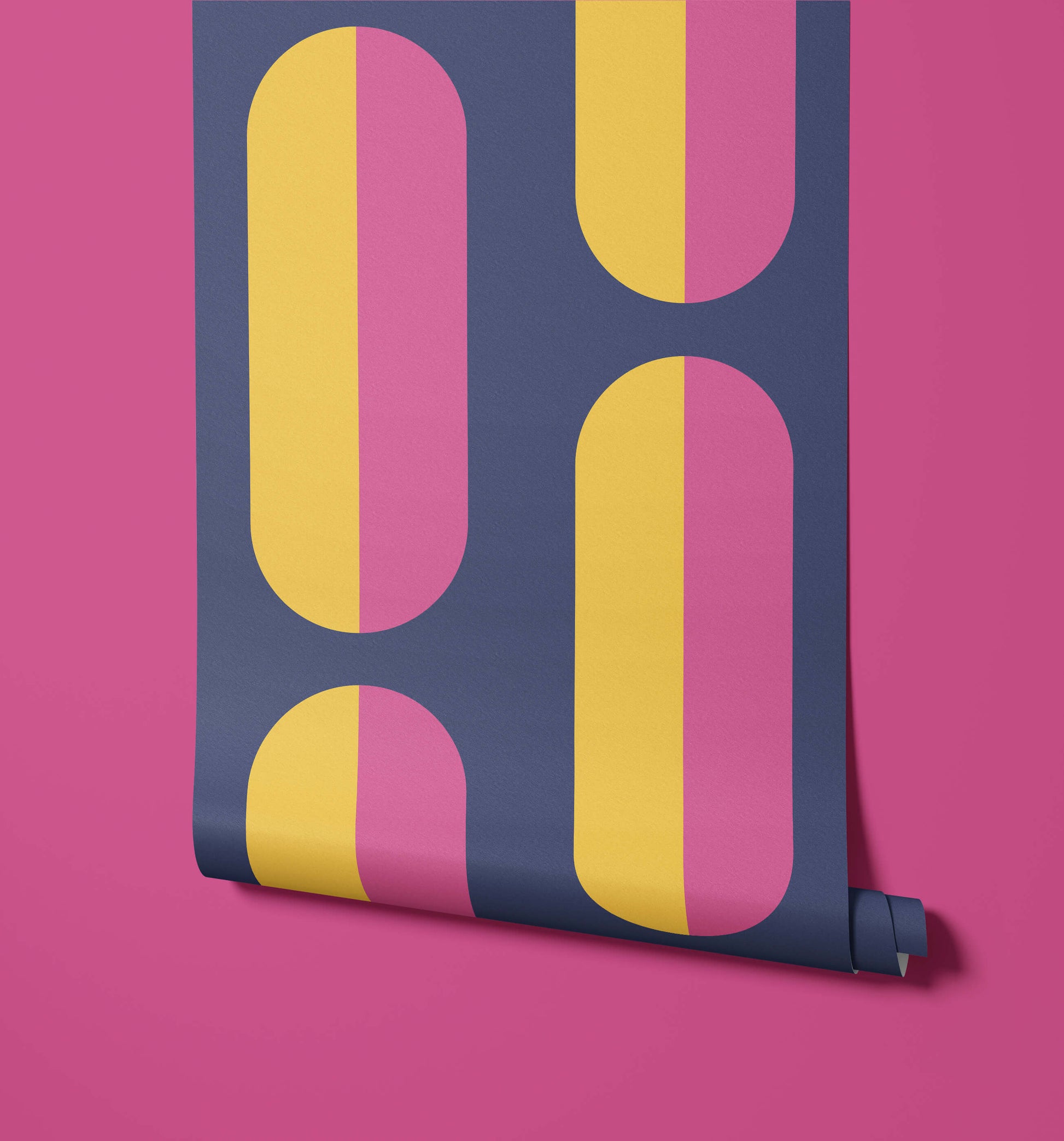 Sherbert Geometric Pill Wallpaper