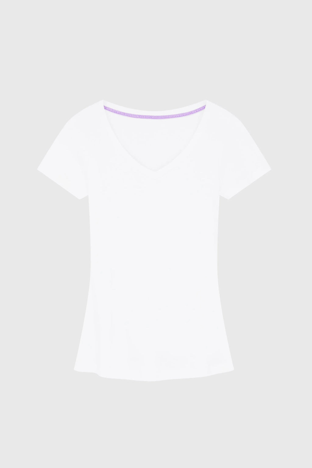 Women's V Neck Cotton Modal T-Shirt Short Sleeve