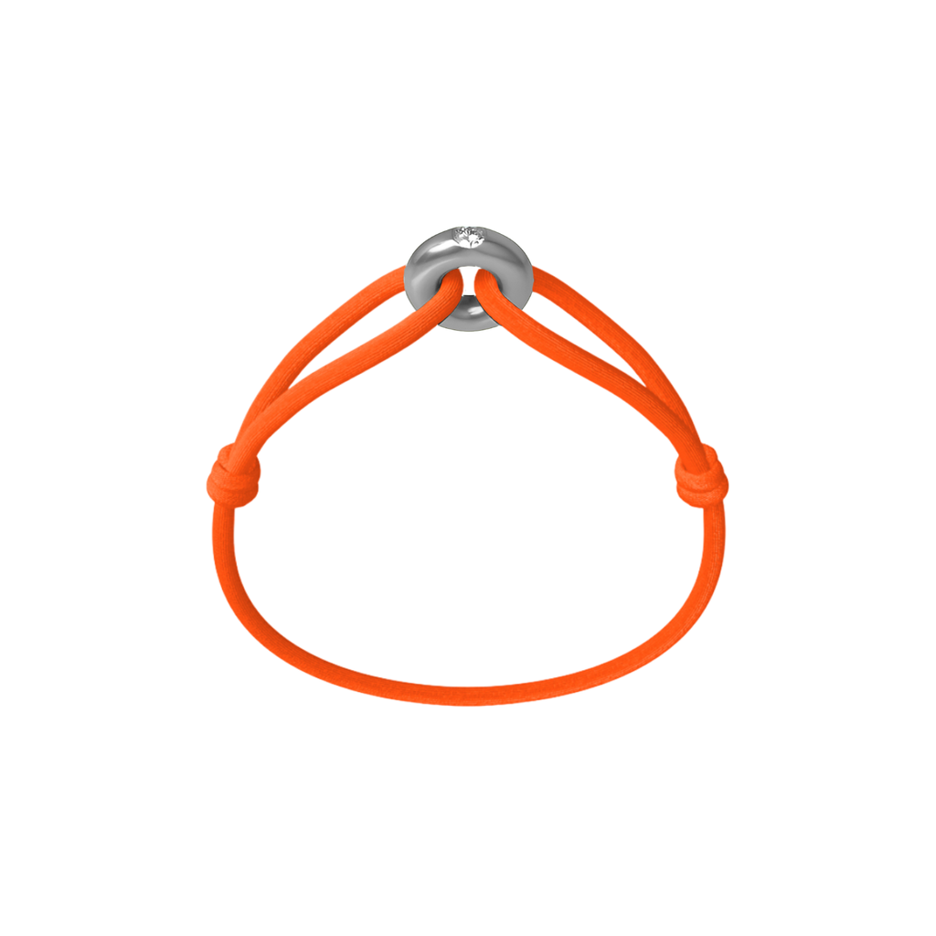 Silver Soho Diamond Cord Bracelet