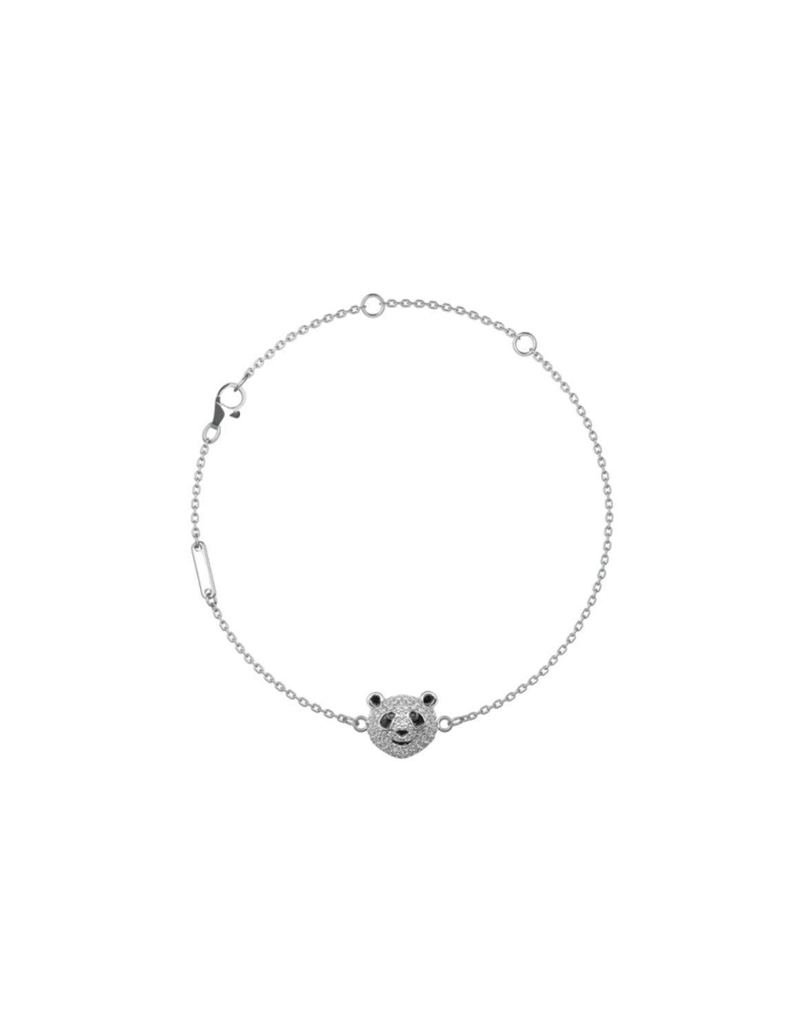 Panda Bracelet with Lab Diamonds