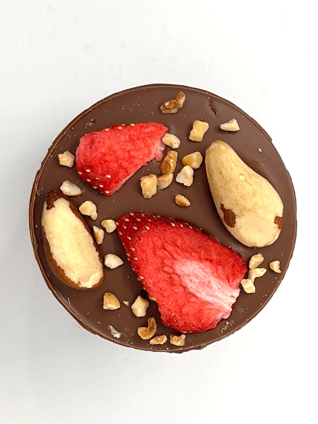 Giant Handmade Milk Chocolate Mendiants with Fruit and Nuts