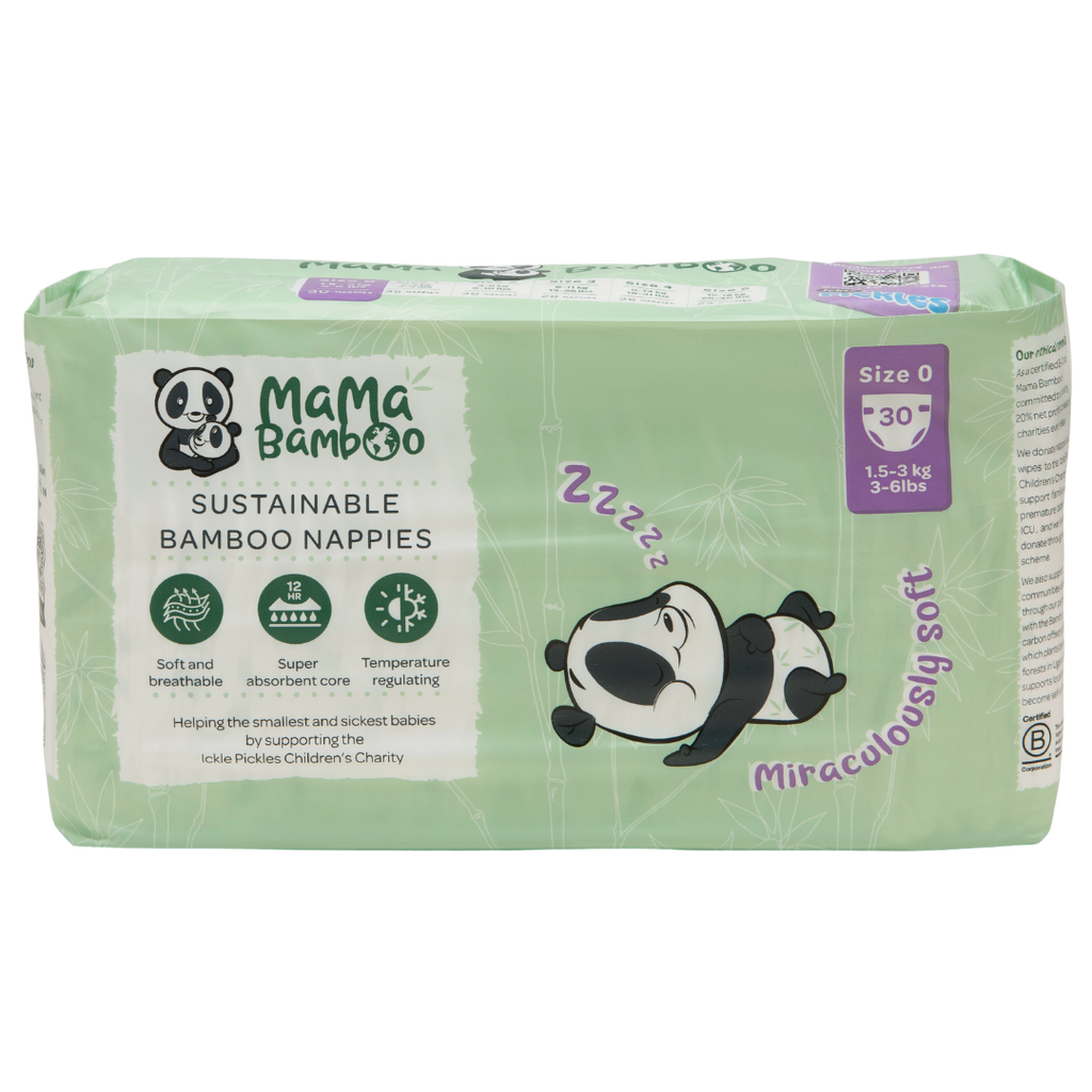 Newborn Starter Bundle with Bamboo Nappies and Wipes