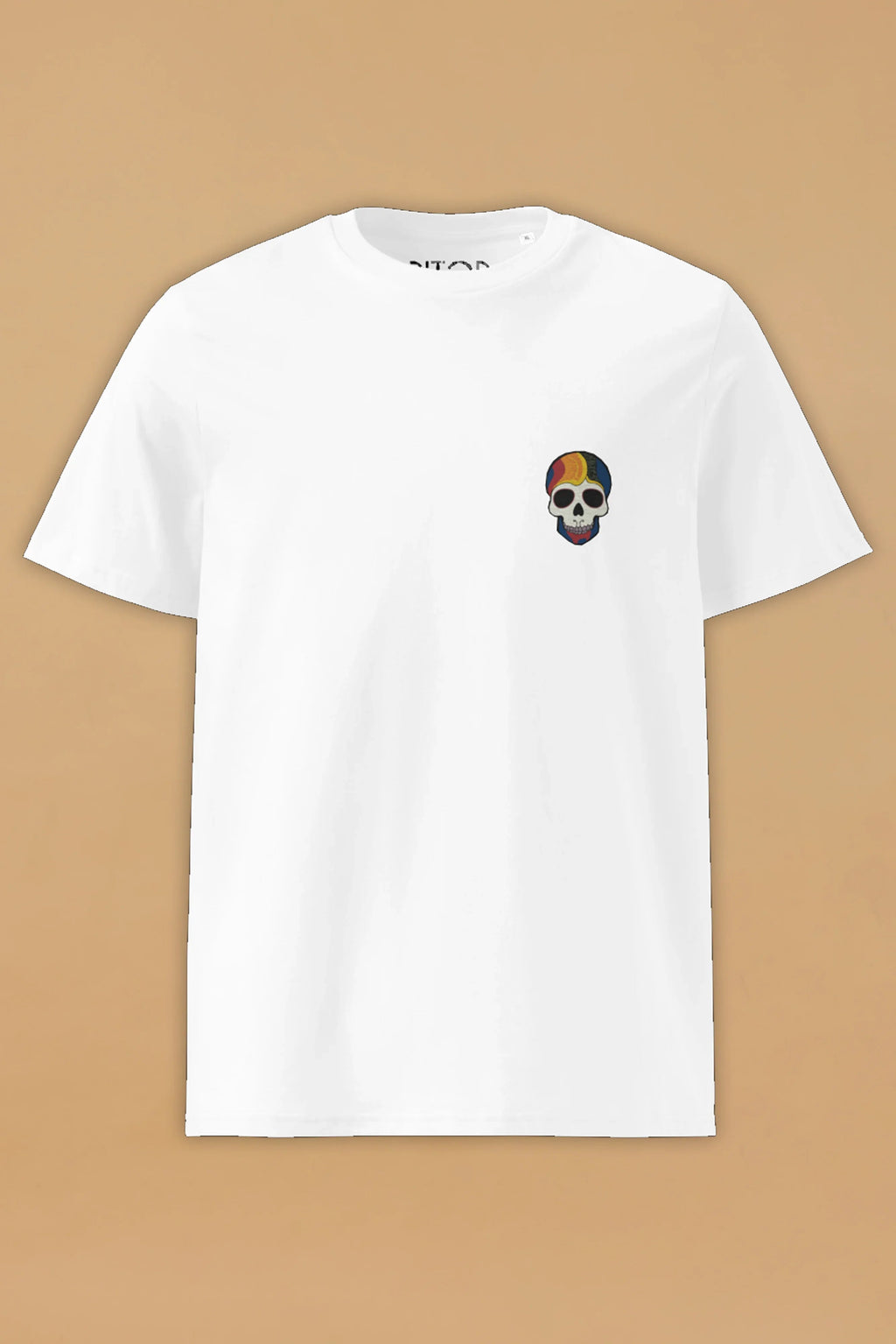 Rainbow Skull T-Shirt in Organic Cotton