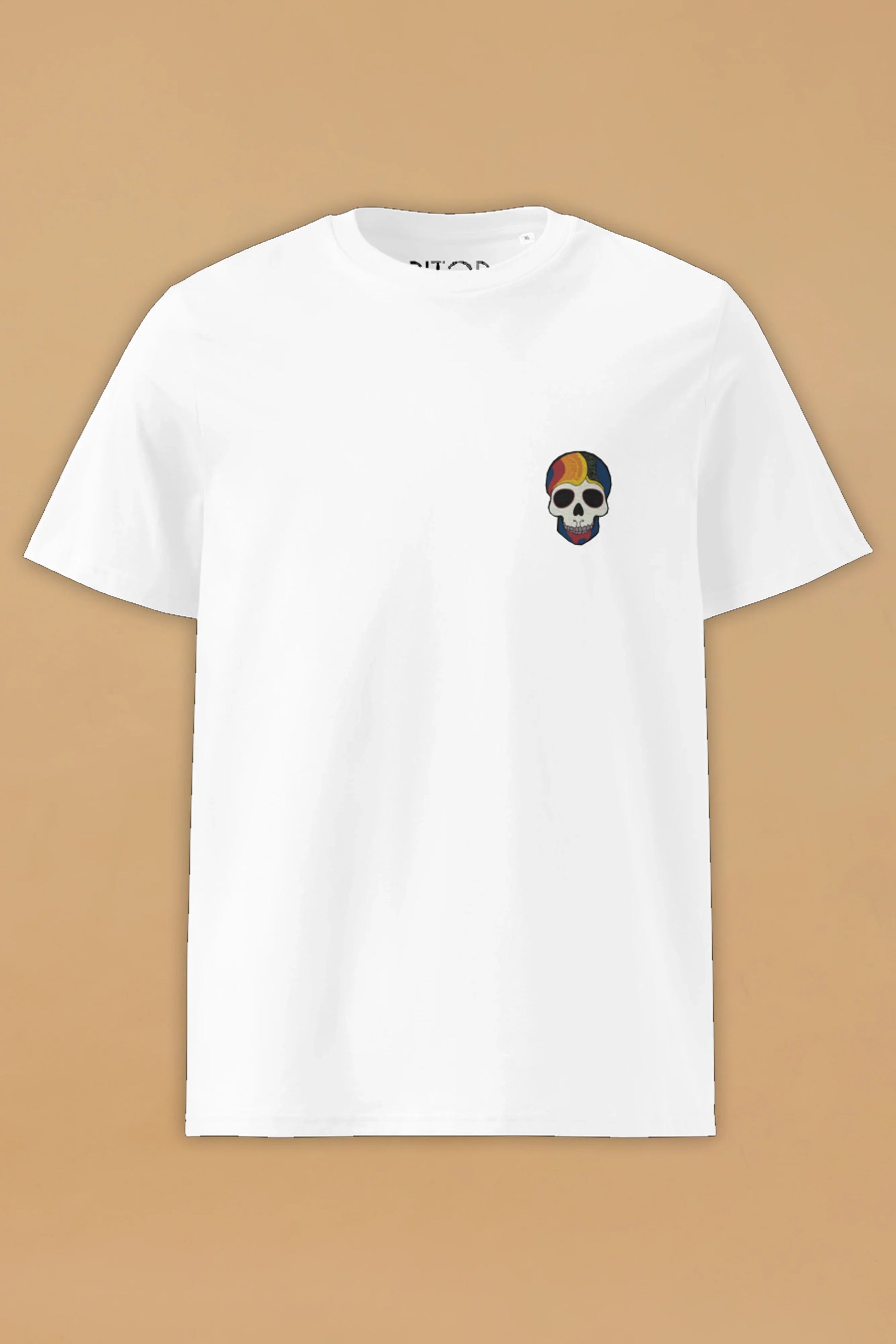 Rainbow Skull T-Shirt in Organic Cotton
