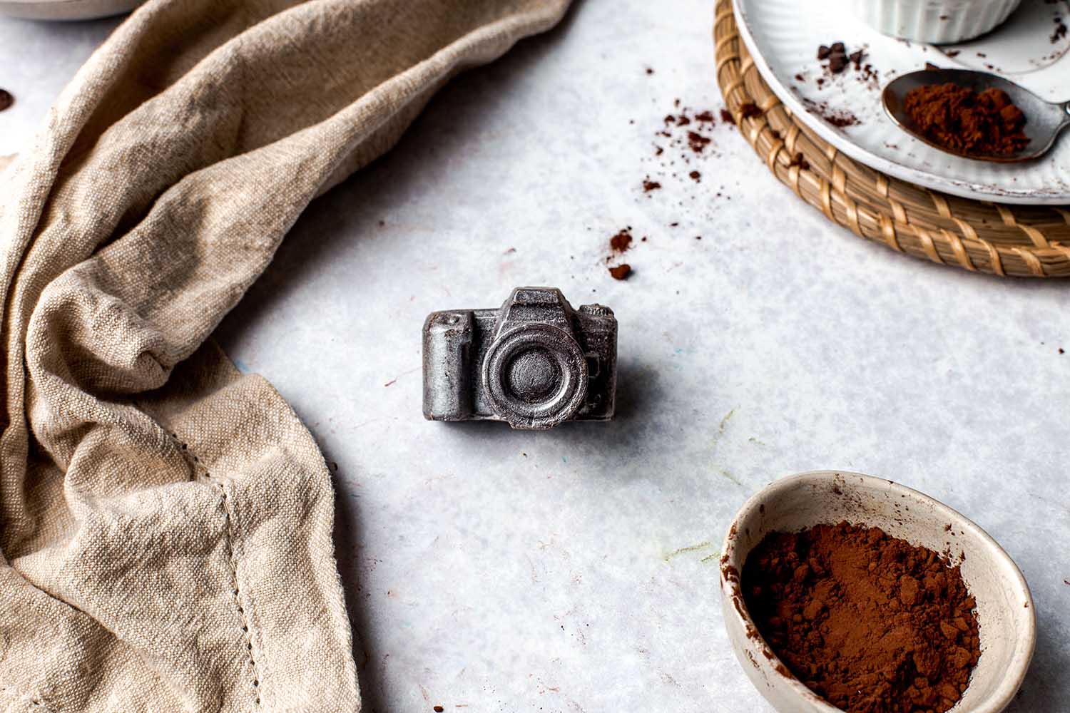 Chocolate Camera and White Chocolate Charger Cable Gift Box