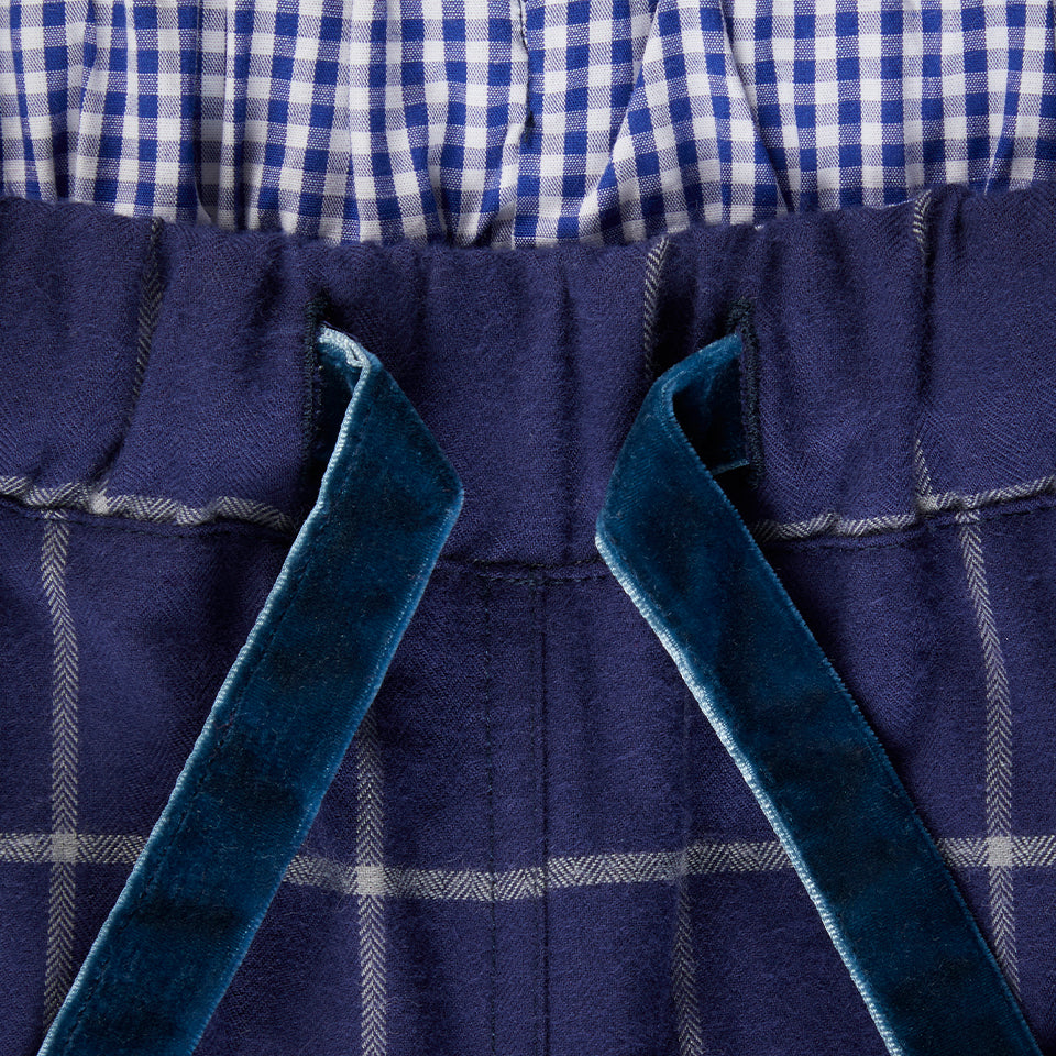 Men's Sea Otter Organic Cotton Trousers in Blue