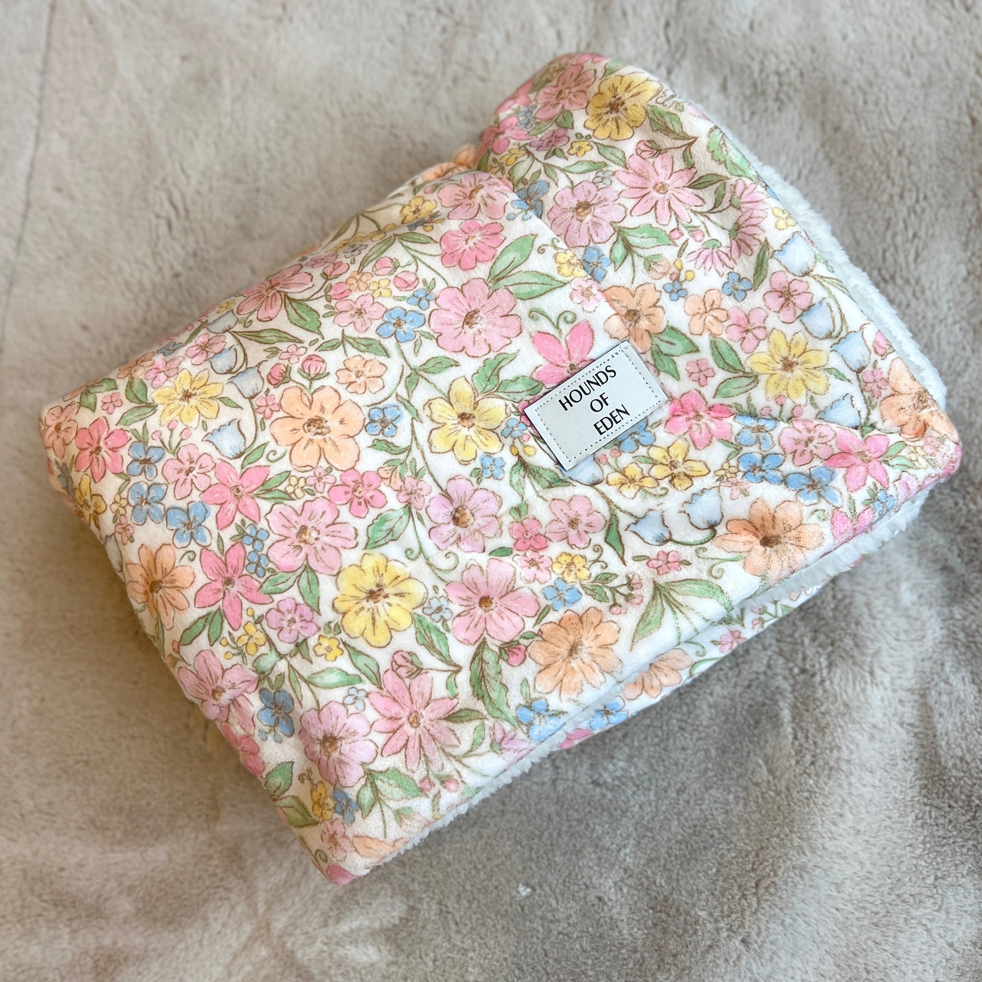 Pastel Petal Snuggle Blanket for Dogs