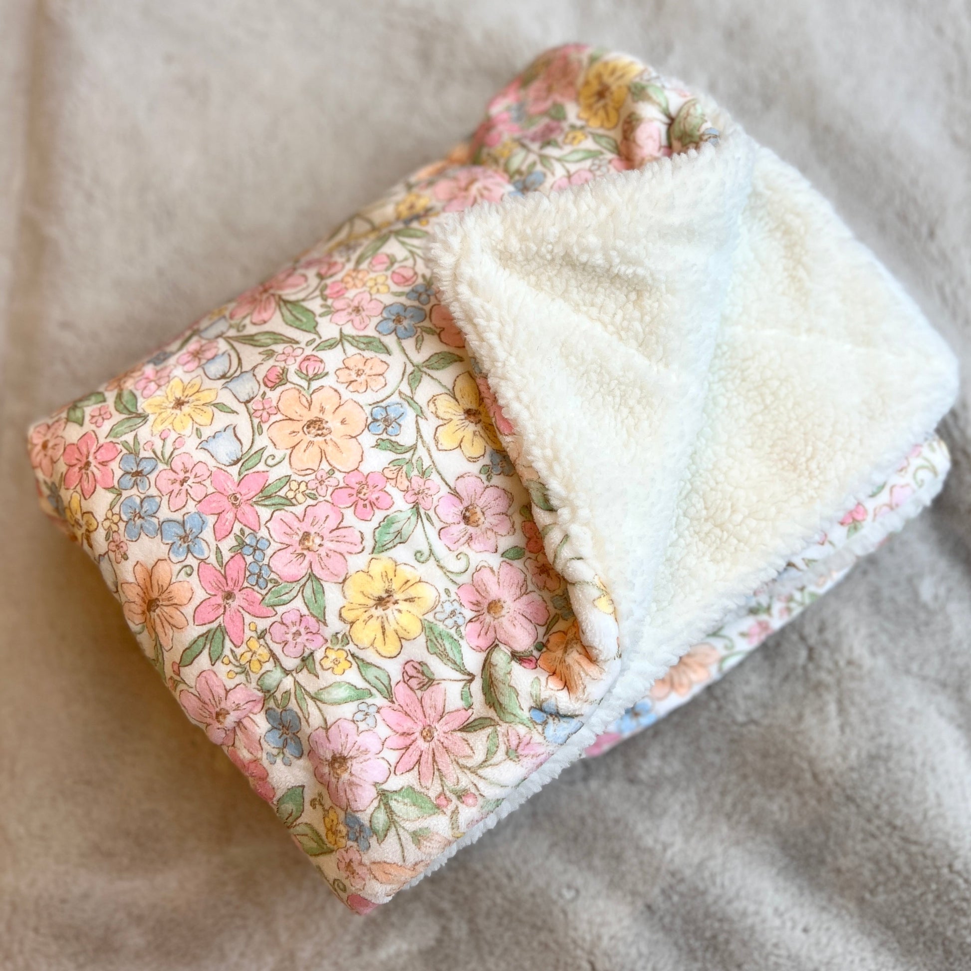Pastel Petal Snuggle Blanket for Dogs