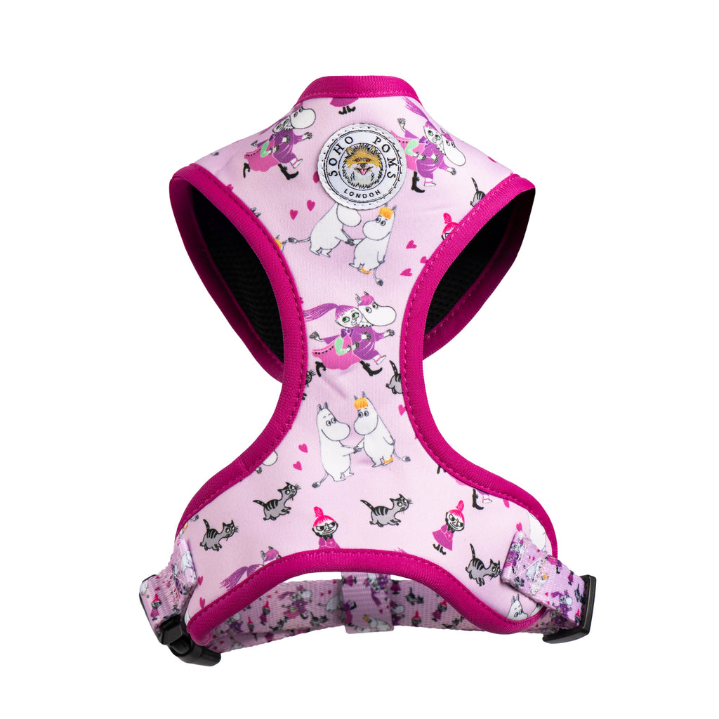 Pink Champagne Moomins Padded Dog Harness