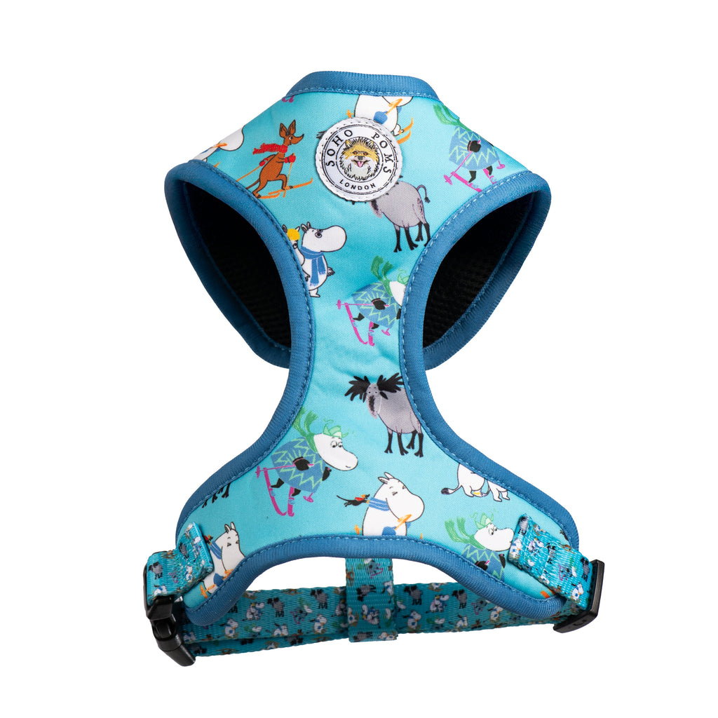 Blue Holiday Moomins Padded Dog Harness