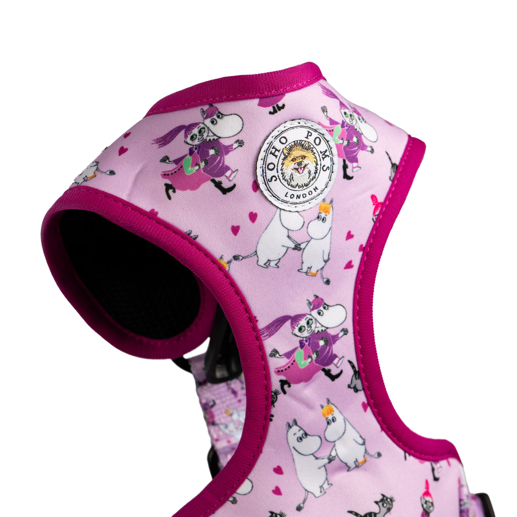 Pink Champagne Moomins Padded Dog Harness